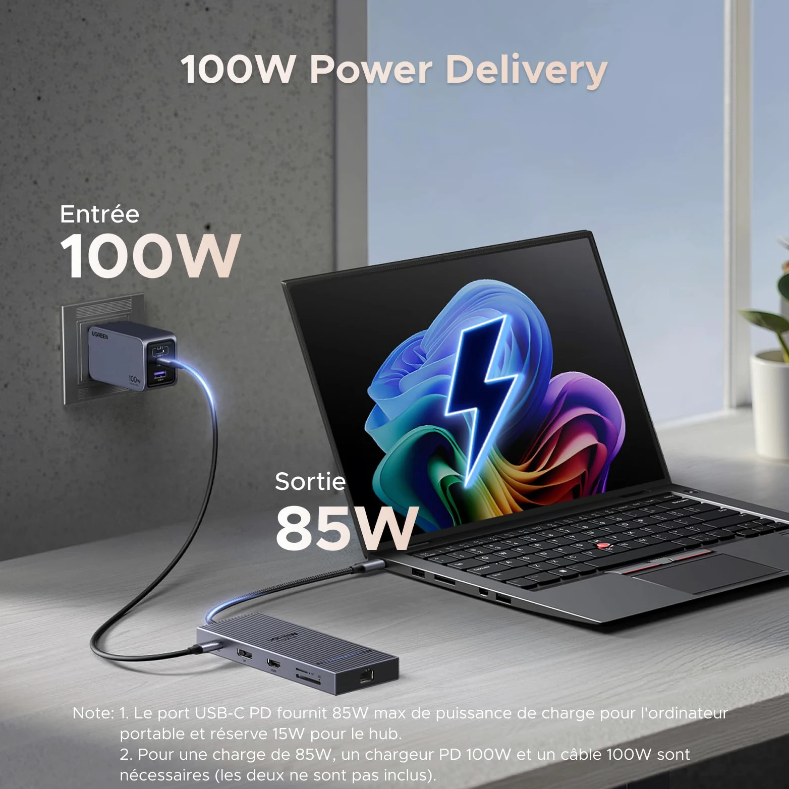 UGREEN Revodok Pro 2111 Hub USB C 11 en 1 Docking Station Double Affichage | 1 HDMI 4K60Hz, DisplayPort 4K120Hz, 10Gbps, 2A2C Data Ports, Ethernet Gigabit, PD 100W Charge, SD TF, Audio 3,5mm
