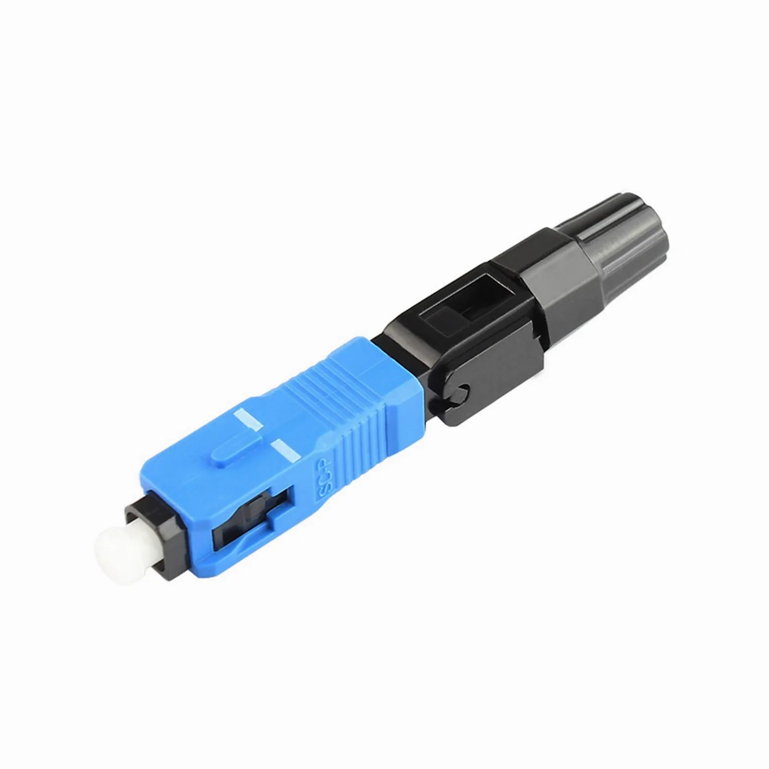 Xiaohu Adaptateur de convertisseur à Fibre Optique 100pcs/boîte 0.3db SC Connecteur Rapide de Fibre Optique UPC 100 SC Connecteur Rapide Bleu Fibre Optique Fibre Fibre SC Conn connecteur Rapide