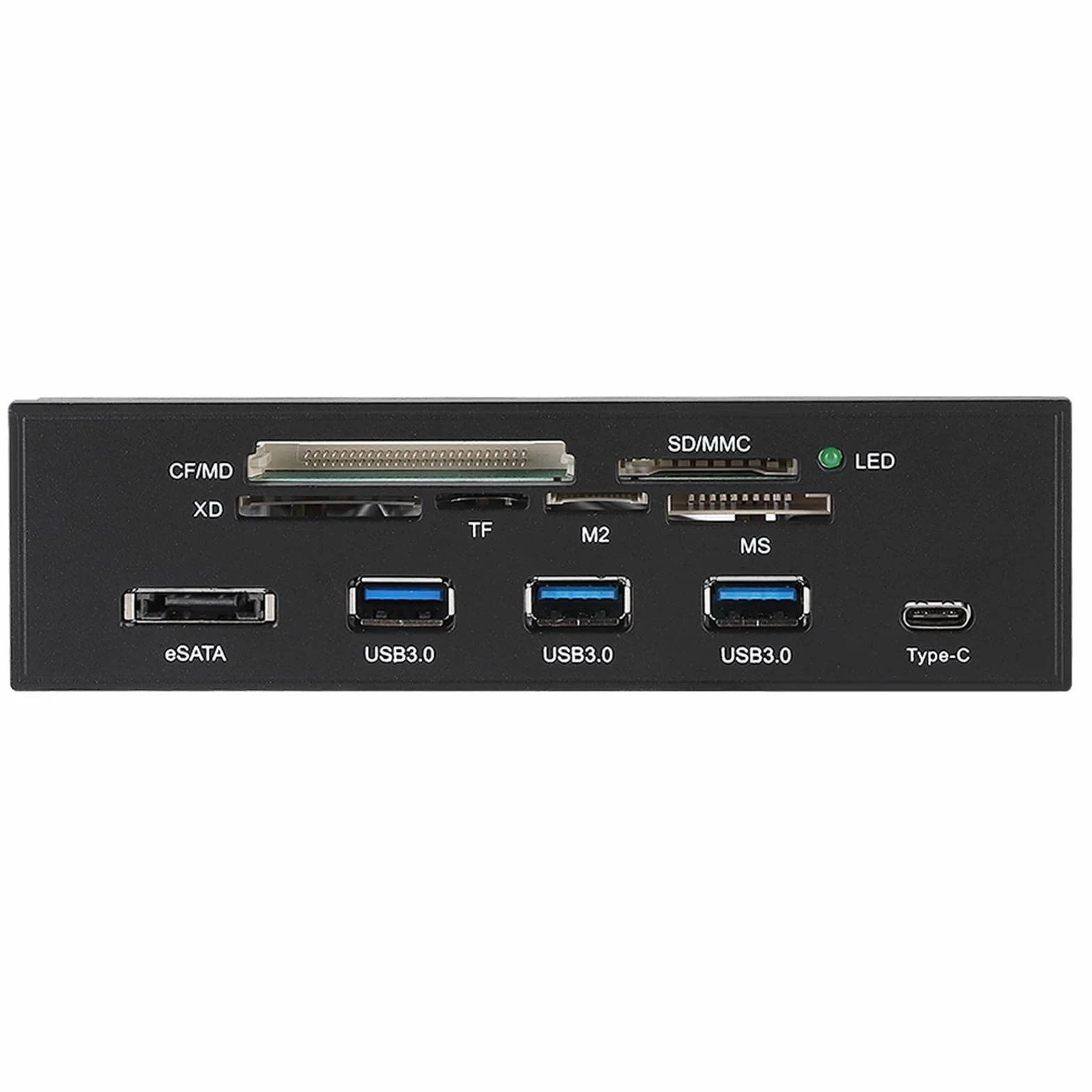 5.25-Inch Internal Card Reader PC Front Panel with Dashboard