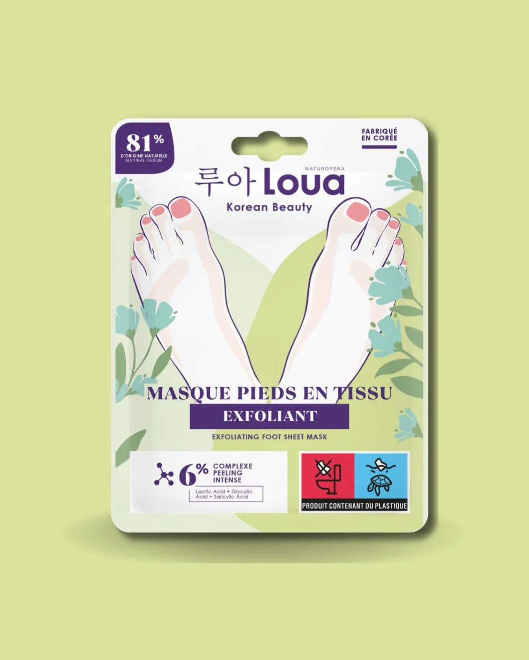 Masque Pieds Exfoliant K Beauty Beauté Coréenne Pieds Lisses