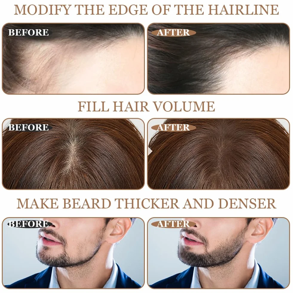Poudre de Racine de Cheveux, Hair Root Concealer, Couvre-Racines Noirs pour Cheveux