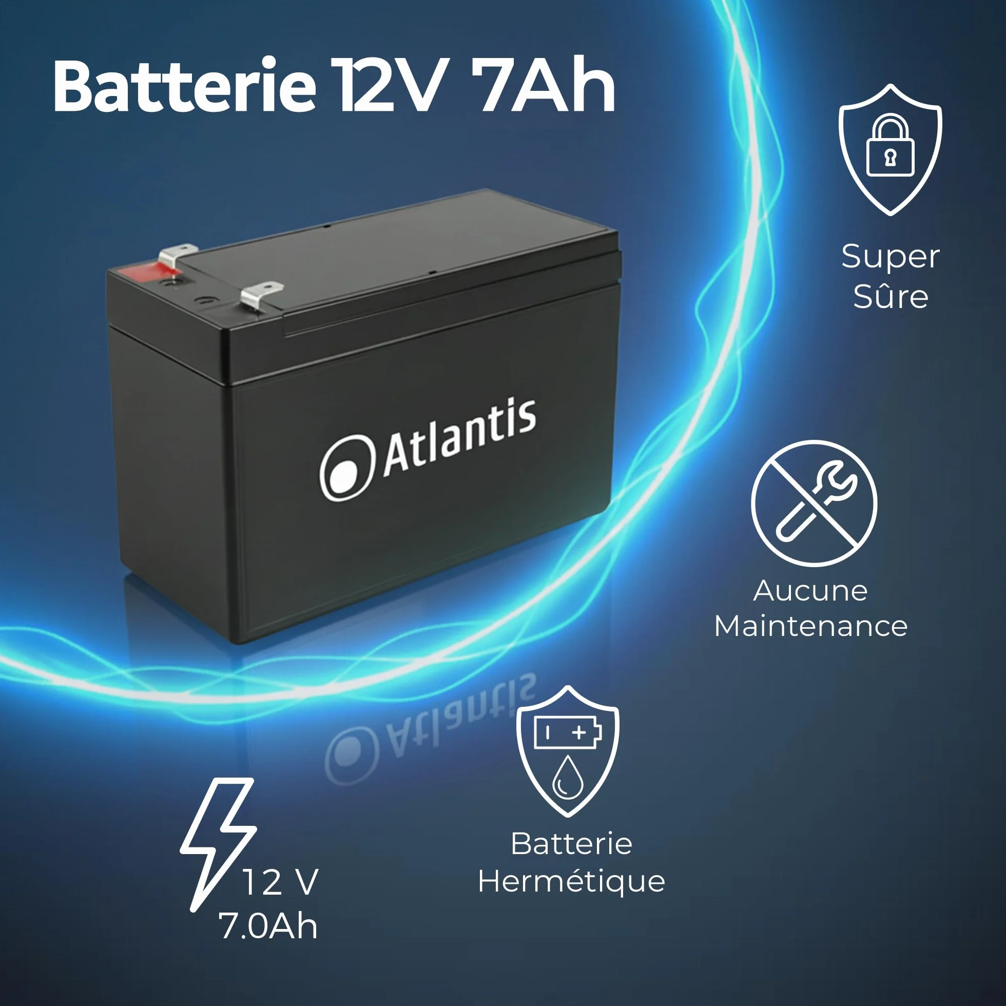 BATTERY FOR UPS ATLANTIS