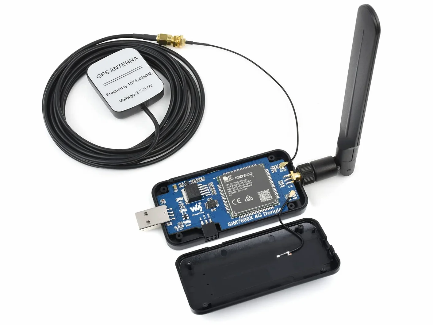 Waveshare SIM7600G-H 4G Dongle z Anteną Kompatybilny z Windows/Linux