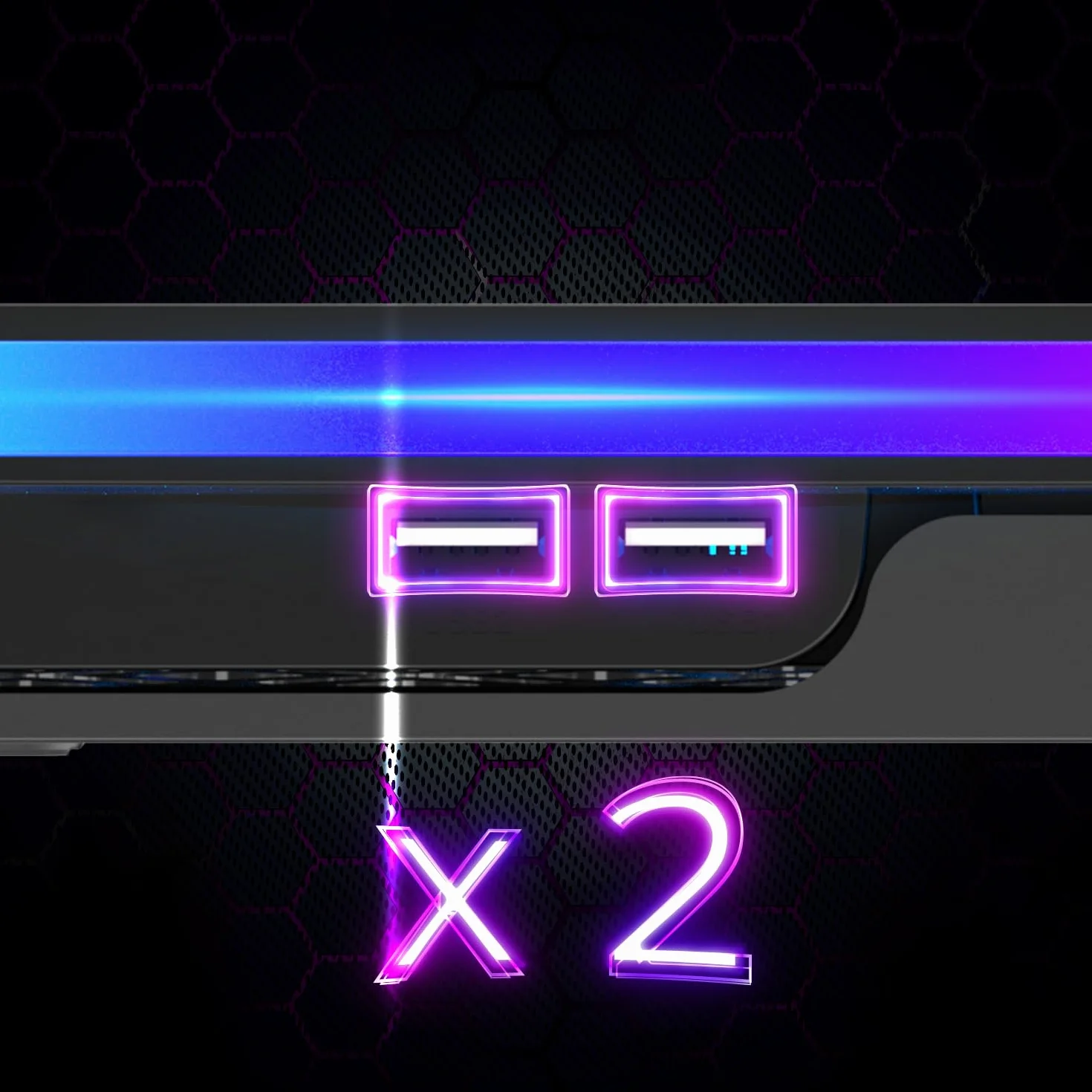 EMPIRE GAMING Guardian C900 Refroidisseur PC Ordinateur Portable 12-17 Pouces RGB Gamer 9 Ventilateurs Contrôleur LCD 10 Modes RGB 7 Hauteurs Réglables Support Amovible