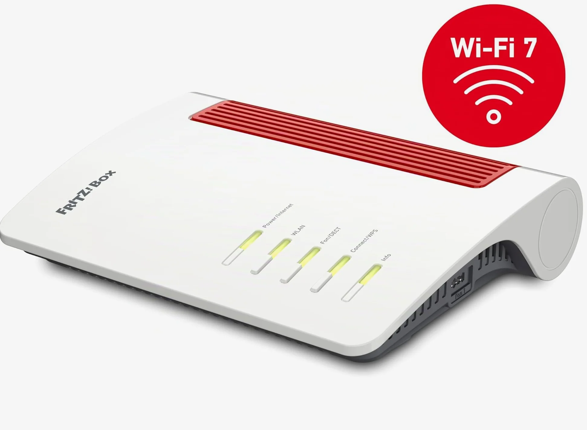 FRITZ!Box 4690 | routeur sans Modem intégré | Wi-FI 7 jusqu'à 7 Gbit/s | Wi-Fi bi-bande (2,4/5 GHz), pour connexion à un modem fibre, câble ou DSL, WAN 10 gigabits, Mesh Wi-Fi, Made in Europe