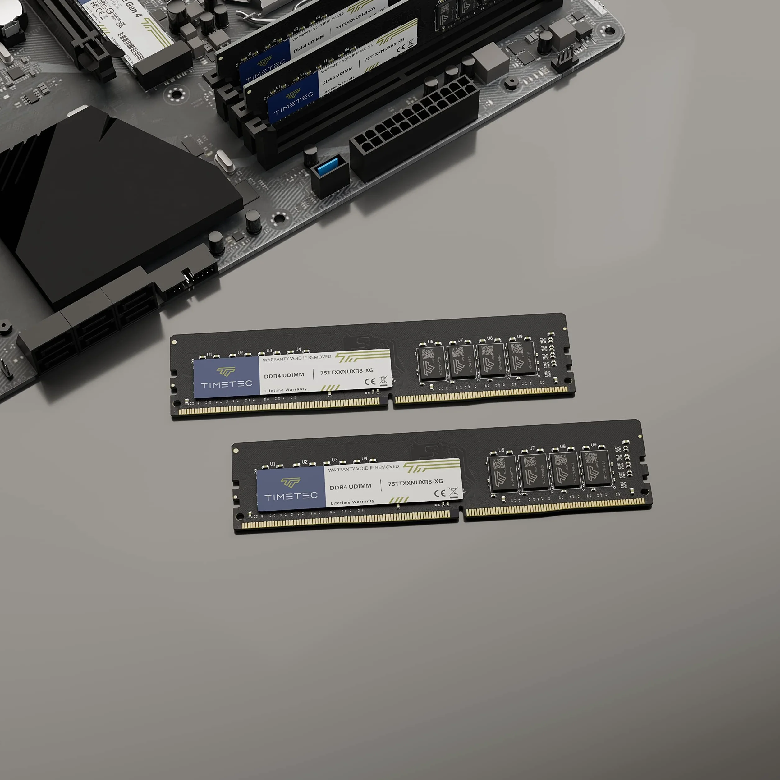 Timetec 8 Go DDR4 2400 MHz PC4-2400T PC4-19200 UDIMM Module Mémoire DIMM pour PC de Bureau