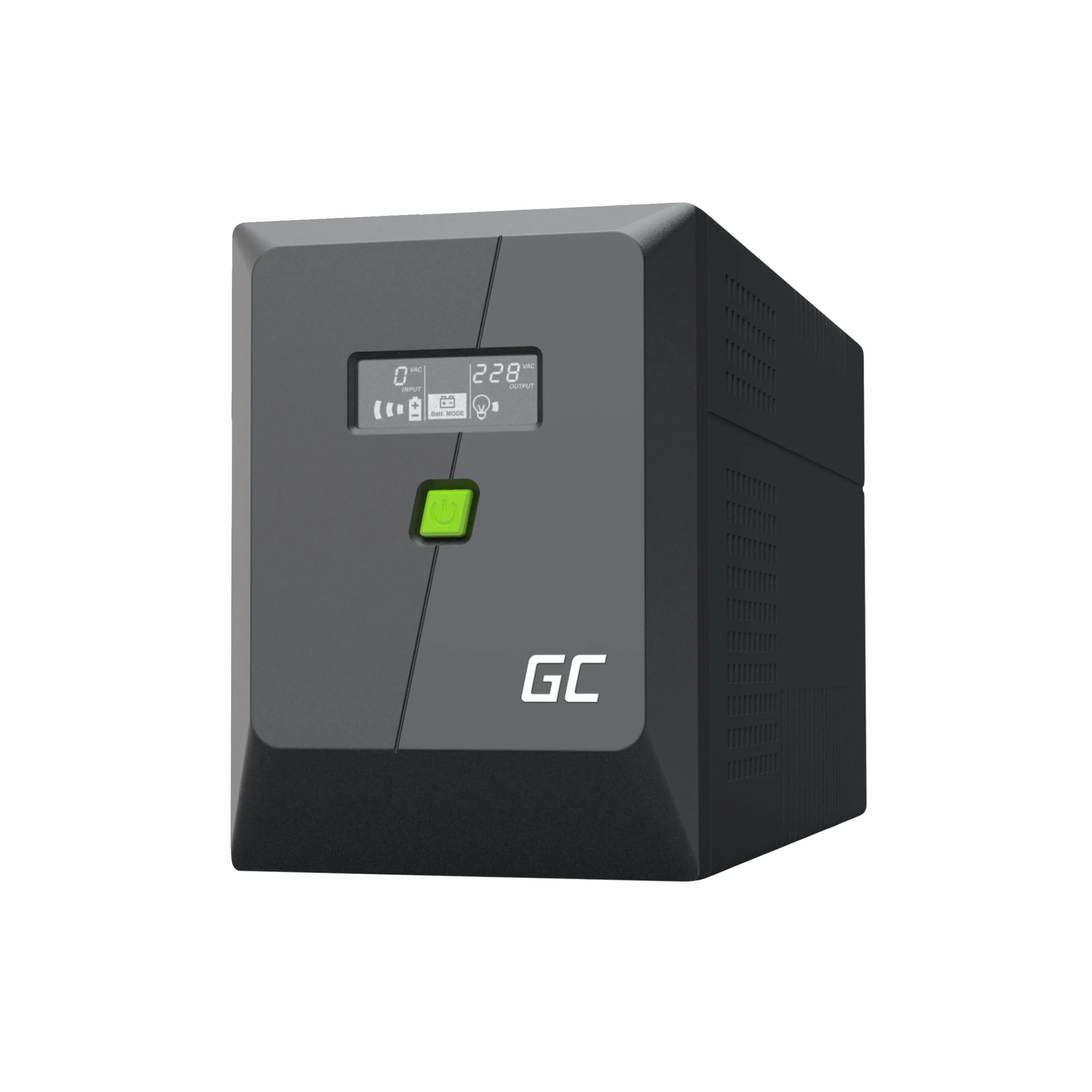 Greencell UPS 2000 VA 1200 W PowerProof avec Écran LCD – Onde Sinusoïdale Modifiée, Protection de Courant pour Appareils
