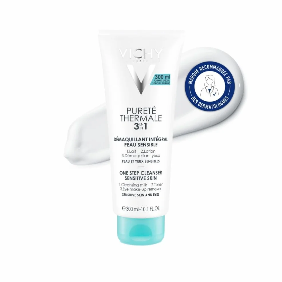 Vichy Pureté Thermale Démaquillant Intégral 3-En-1 Lait Lotion 300 ml