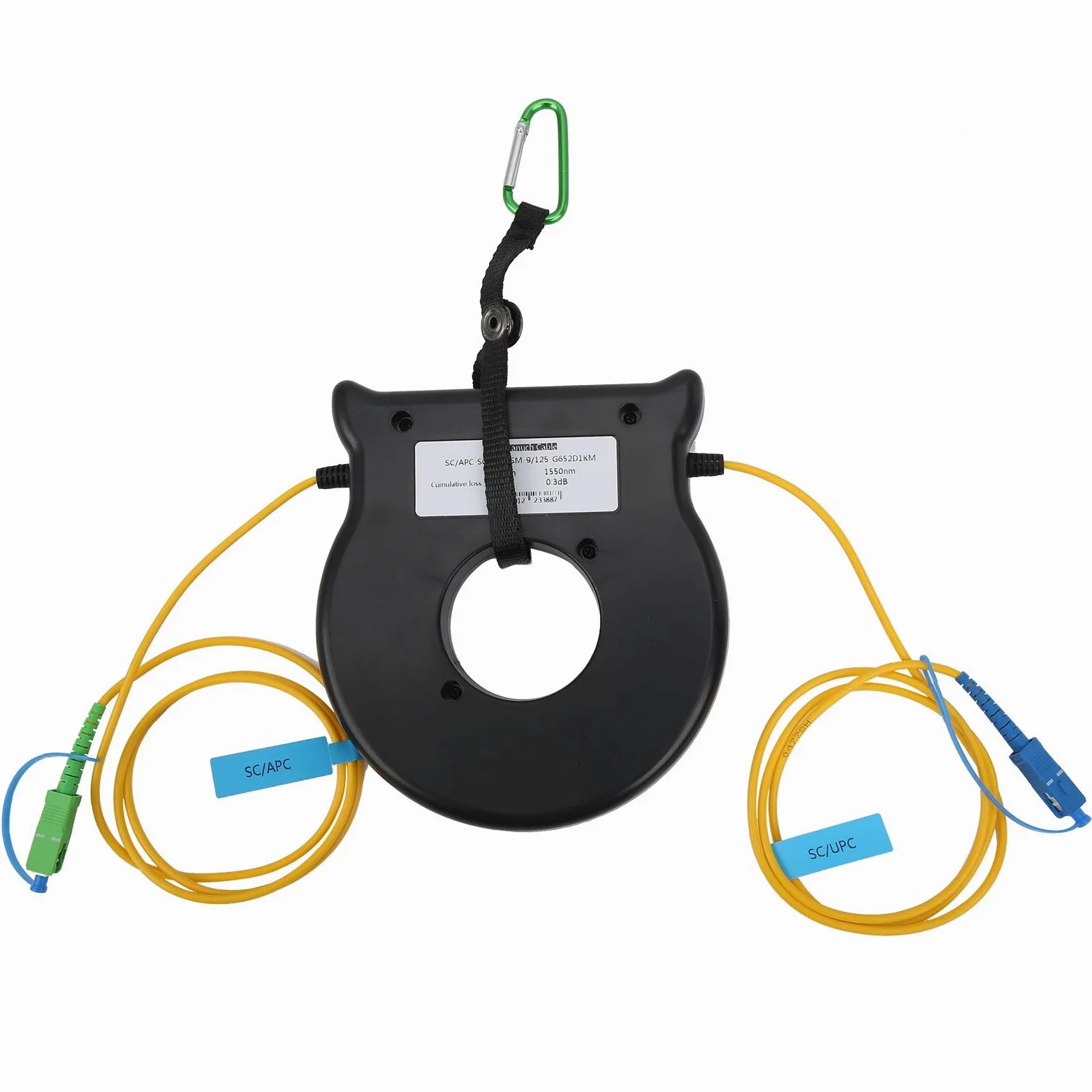 Câble de lancement de fibre OTDR 1 km, connecteur monomode 9/125 OS2 SC | Les connecteurs SC, 9/125 OS2, éliminent les zones mortes pour des tests précis.