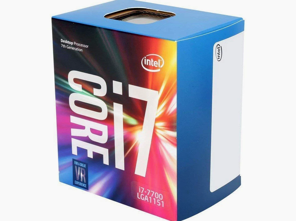 Intel Core i7-7700 Retail – (1151/Quad Core/3,60 GHz/8 Mo/Kabylake/65 W/Graphique) – BX80677I77700 (renouvelé)