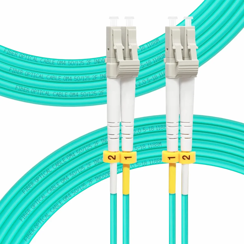 Câble de raccordement à fibre optique multimode OM4 LC vers LC 20 m