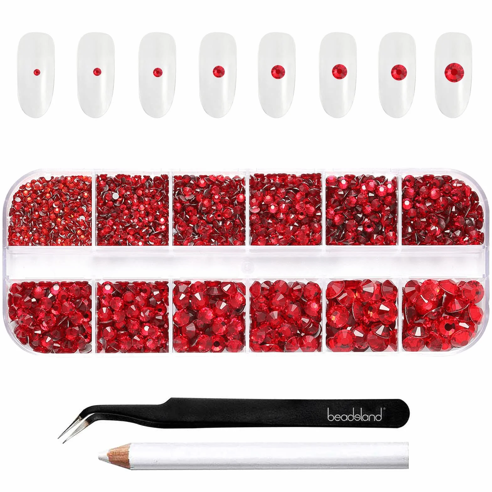 Beadsland strass maquillage 2500pcs cristal dos plat SS4-SS30 Le Siam