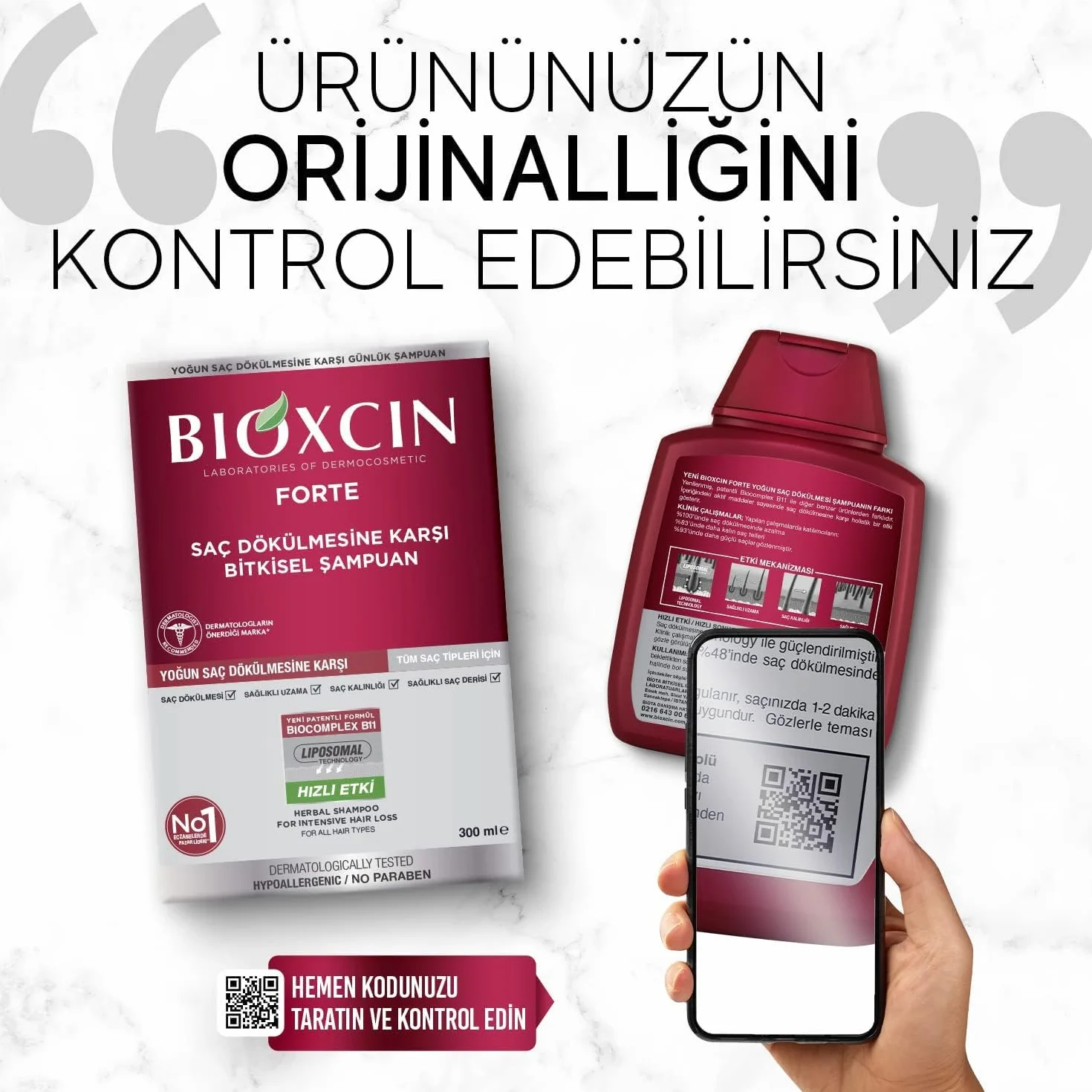 BIOXCIN FORTE Shampooing Anti-Chute Intense Bio Complex B11 Croissance Cheveux Forts Épais