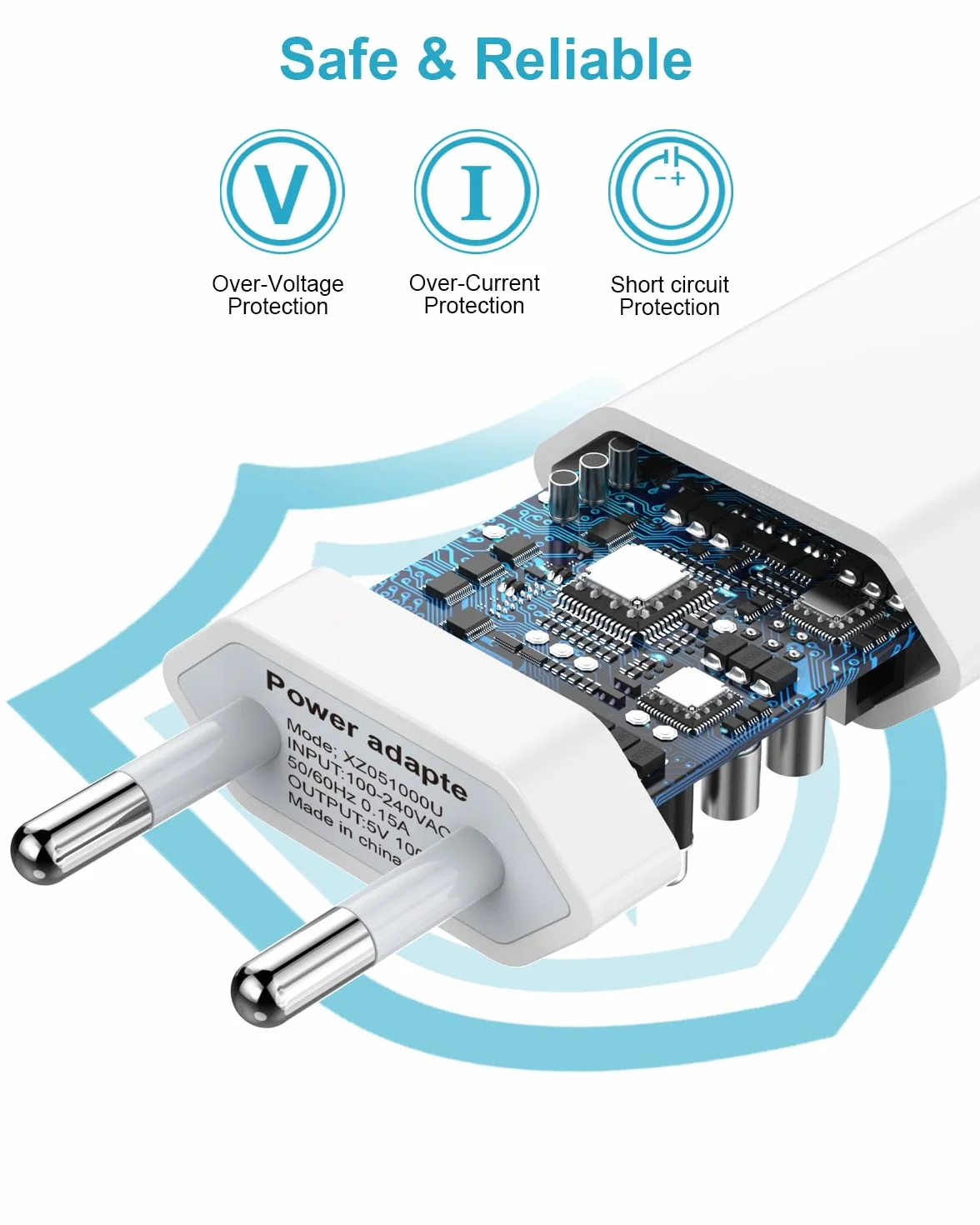 Chargeur Apple MFi Certifié et Câble iPhone 2M Lot de 2 5W USB Adaptateur Secteur pour iPhone 14/13/12/11 Pro Max/XS/X/8/7/6 Plus/5/SE