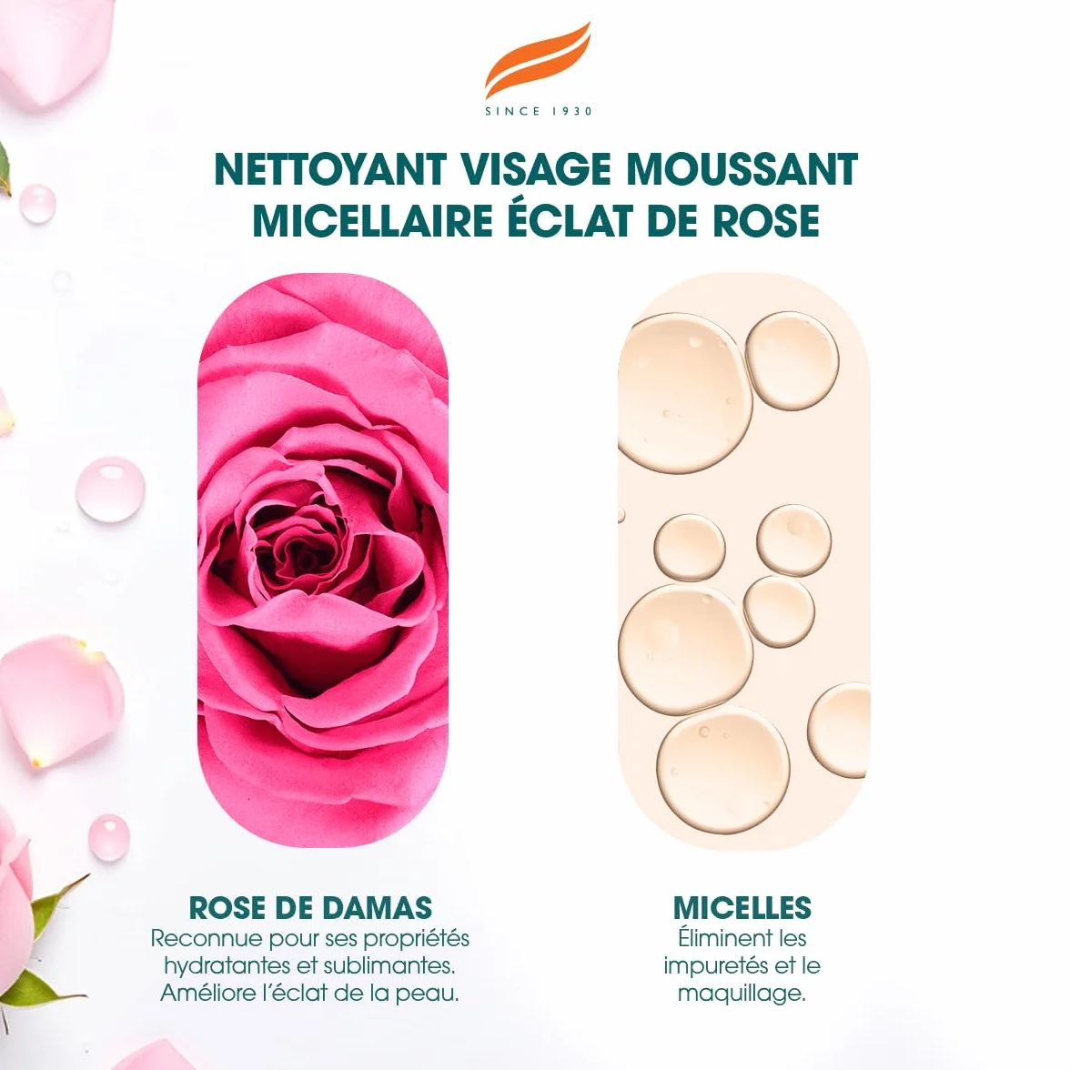Himalaya Rose Radiance Nettoyant moussant micellaire visage 150 ml