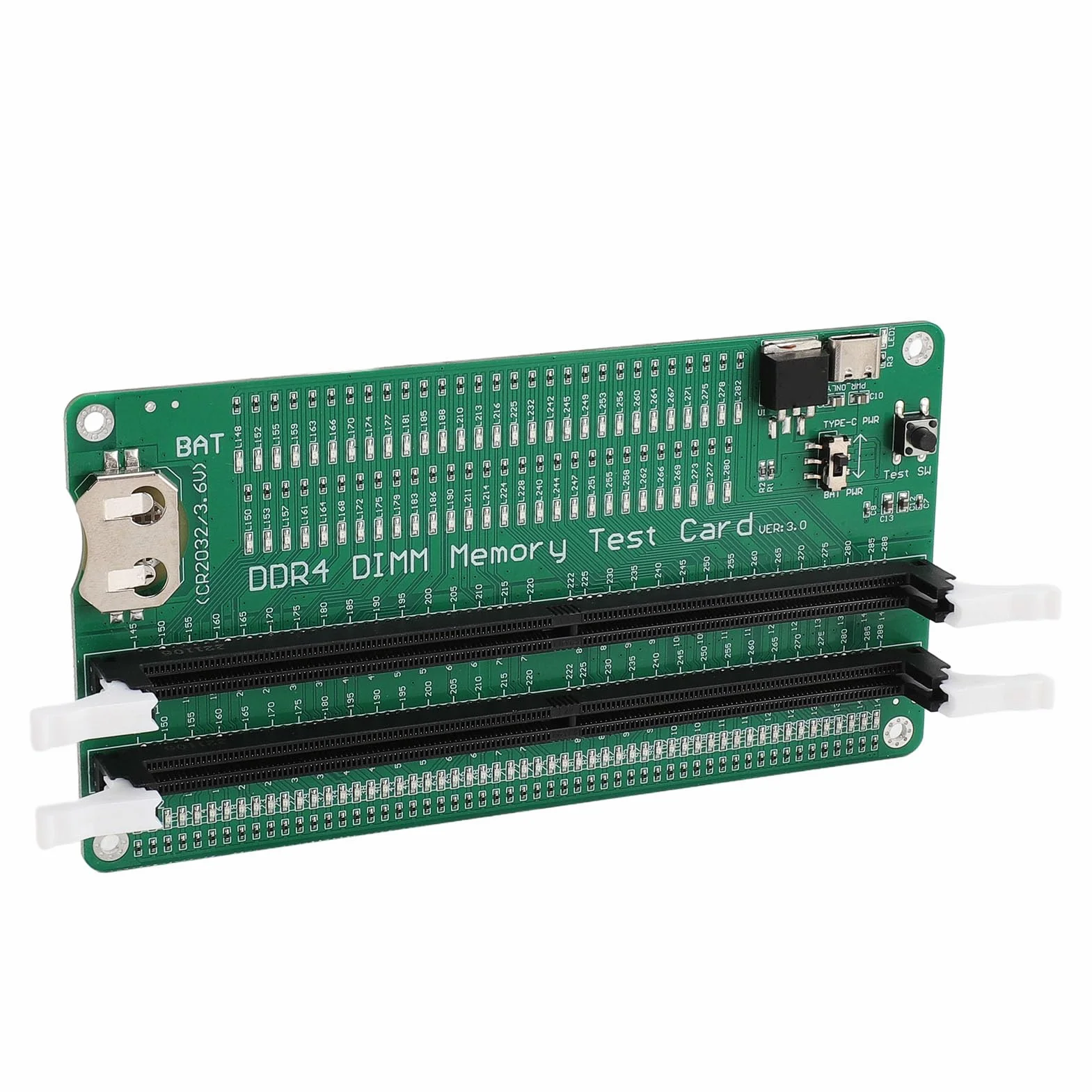Testeur de Mémoire DDR4 pour Ordinateur de Bureau avec Indicateurs LED
