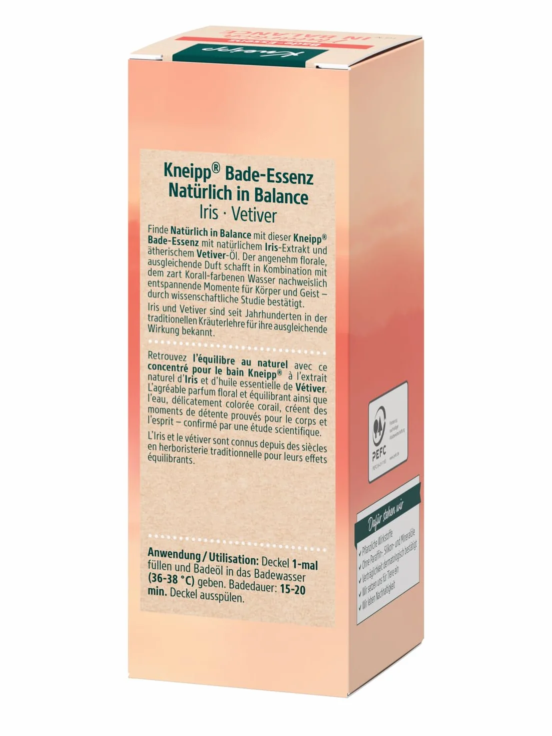 Kneipp Rhodiola Rosea Essence de bain naturelle 100 ml