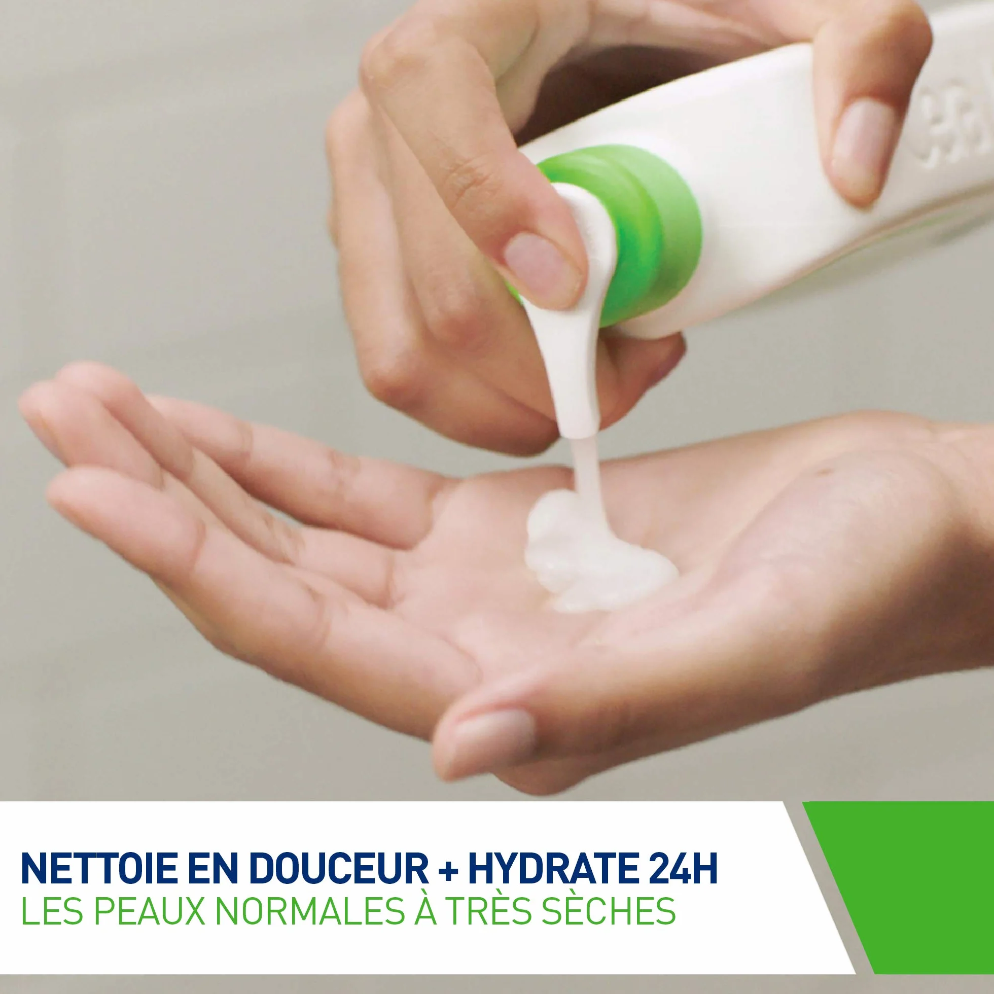 CeraVe Crème Lavante Hydratante Visage & Corps 562 ml Aux 3 Céramides Essentiels + Acide Hyaluronique Peau Normale à Sèche