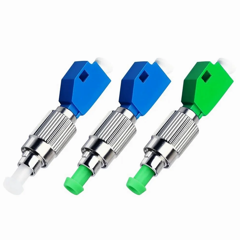 Adaptateur de convertisseur de fibre optique rond vers petit connecteur carré coupleur bride SC/FC/ST/LC mâle et femelle wattmètre optique(A-PC to UPC 10 pcs)