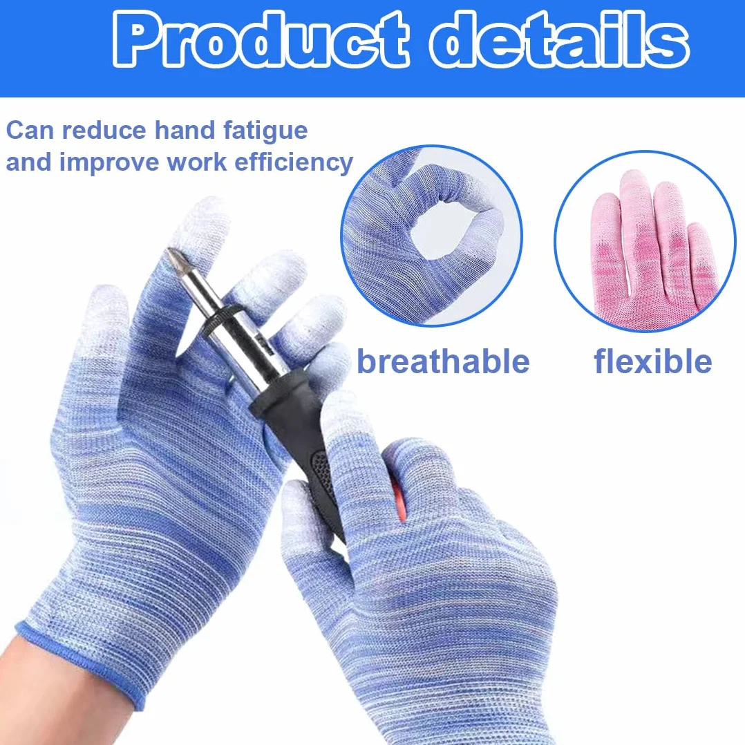 Gants Thermiques Résistants à la Chaleur avec Doigts en Silicone, Protection Coiffure Anti-Chaleur Fer à Boucler Lisseur Bigoudis