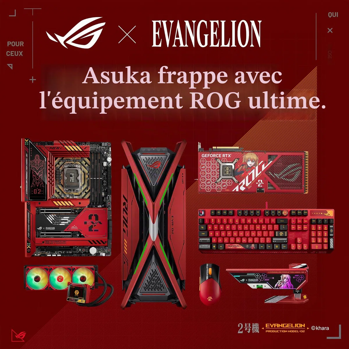 ASUS ROG MAXIMUS Z790 HERO EVA-02 EDITION – Carte mère gaming Intel Z790 LGA 1700 ATX (DDR5, 20+1 DrMOS, 5 x M.2, 16 x PCIe 5.0, Wi-Fi 6E, 2 x Thunderbolt 4, USB Type-C Quick Charge 4+, Aura Sync RGB)