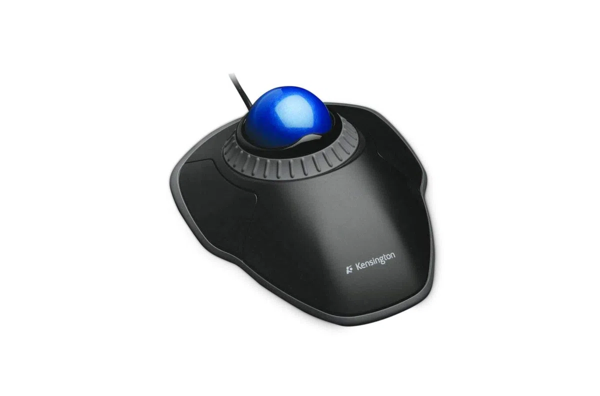 Kensington Orbit Mouse - Trackball Filaire Ergonomique - Bleu (K72337EU) & Orbit TrackBall - Souris TrackBall Ergonomique Filaire, Suivi Optique et Boule de 40 mm - Gris sidéral (64327EU)