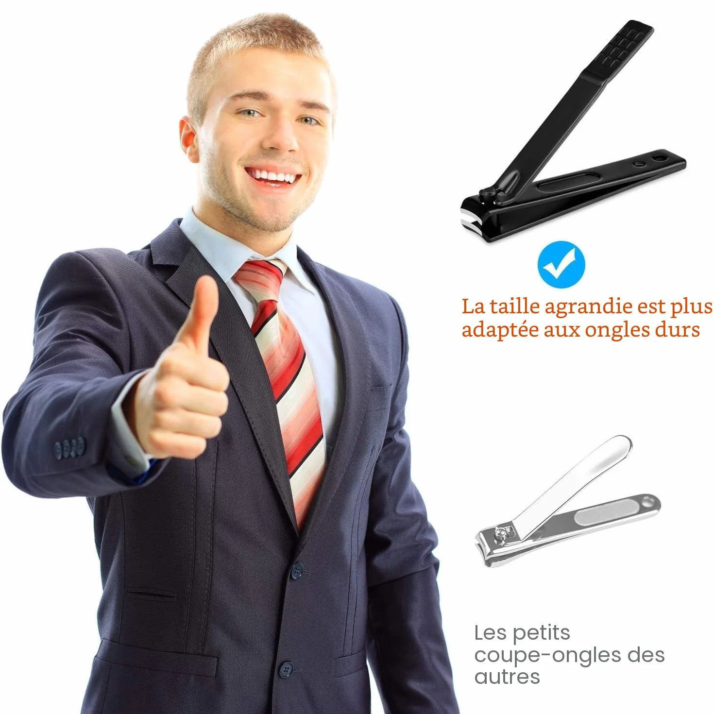 Kit Manucure Coupe Ongles Portable Ensemble de Voyage Pédicure Soins Ongles Cadeau Hommes Femmes