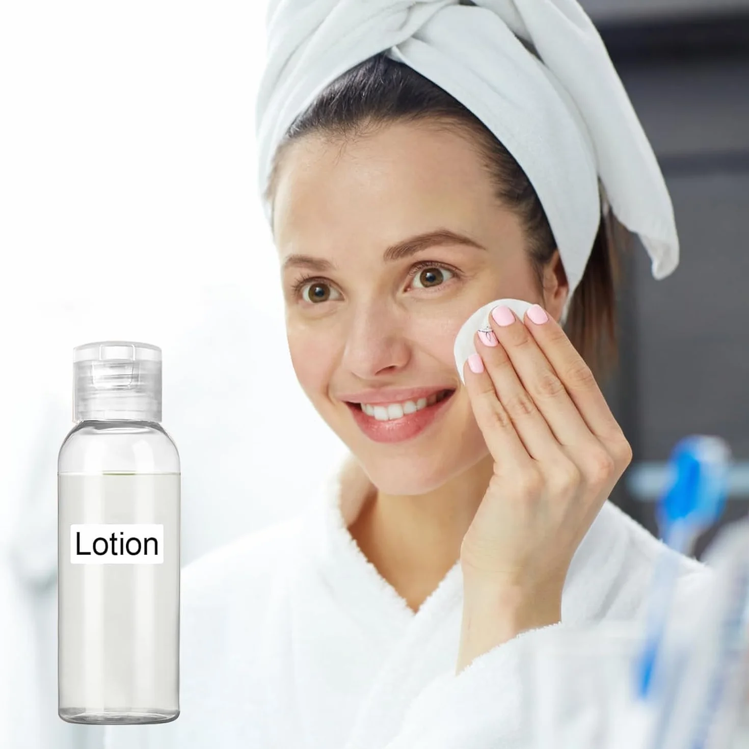 Kit Flacon Voyage Avion 15 Pièces 50ml Plastique Transparent Réutilisable avec Étiquettes