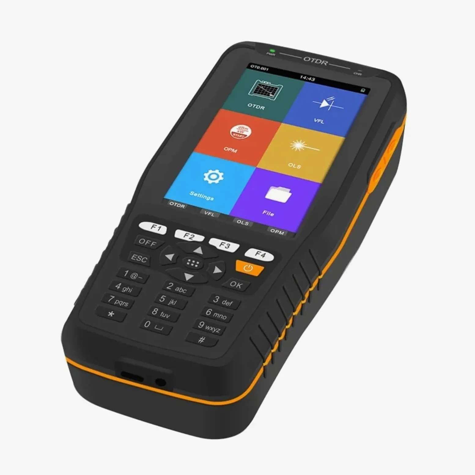 Testeur OTDR TM290D, écran tactile, 1310/1550nm, 60KM, réflectomètre optique dans le domaine temporel for les liaisons de Fiber optique longue distance(UPC)