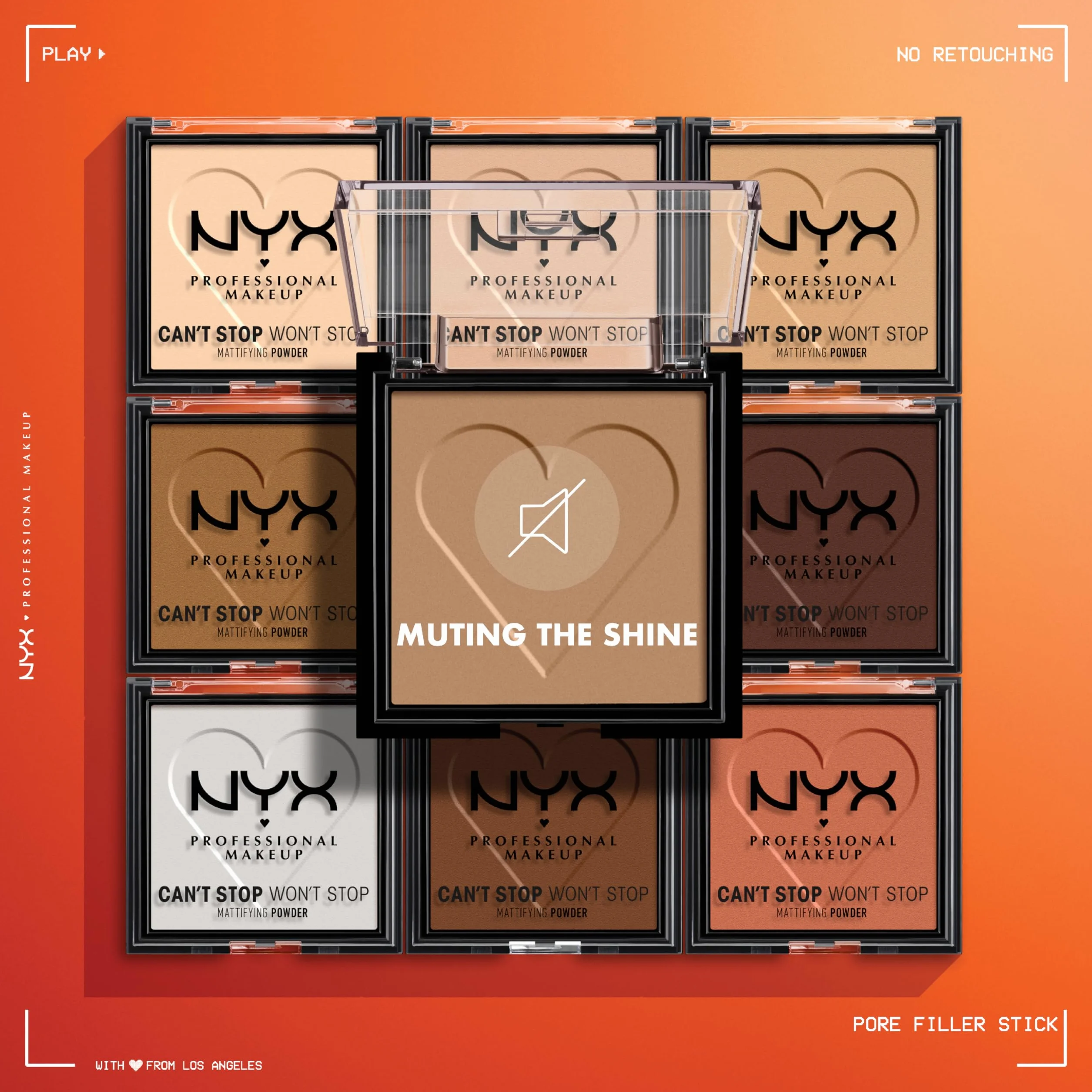 NYX Professional Makeup Can't Stop Won't Stop Mattifying Powder Mocha
