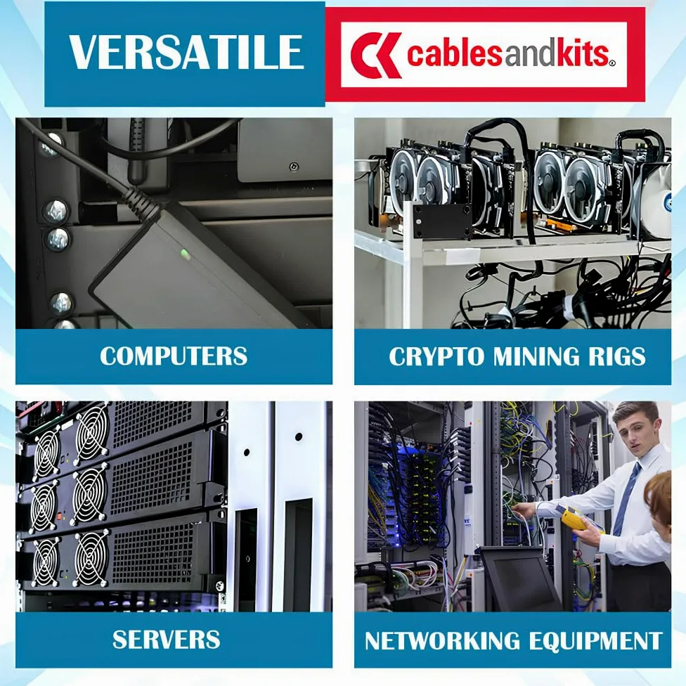 CablesAndKits Adaptateur rack 1RU (1 unité de rack), convertit le rack de 23 pouces en espacement de 19 pouces, pour ordinateurs, serveurs ou équipements réseau
