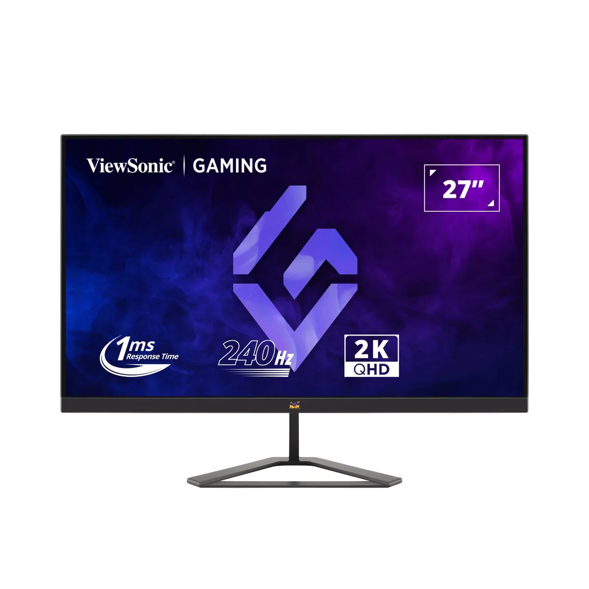 ViewSonic VX2758A-2K-PRO-3 Écran PC Gamer 27 Pouces, IPS Moniteur de Jeu QHD 2560 x 1440p, 240 Hz, 1ms MPRT, AMD FreeSync Premium/NVIDIA G-Sync Compatible, HDR10, HDMI 2.1, DP 1.4