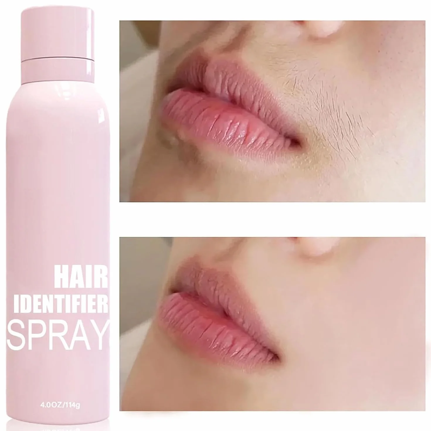 Lot de 2 vaporisateurs d'identification des cheveux pour le rasage du visage, spray d'identification des cheveux du visage, hydratant et soins de la peau Dermaplaner