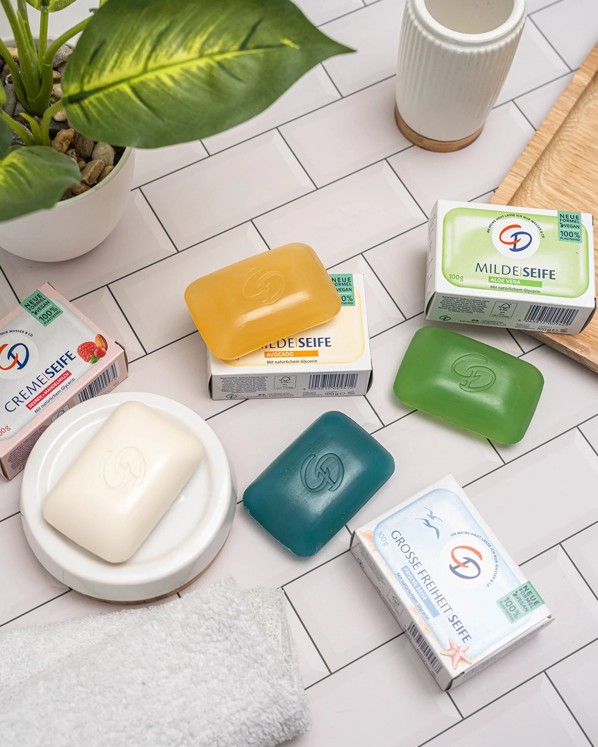 Savon doux à l'aloe vera 100 g végétalien sans microplastique