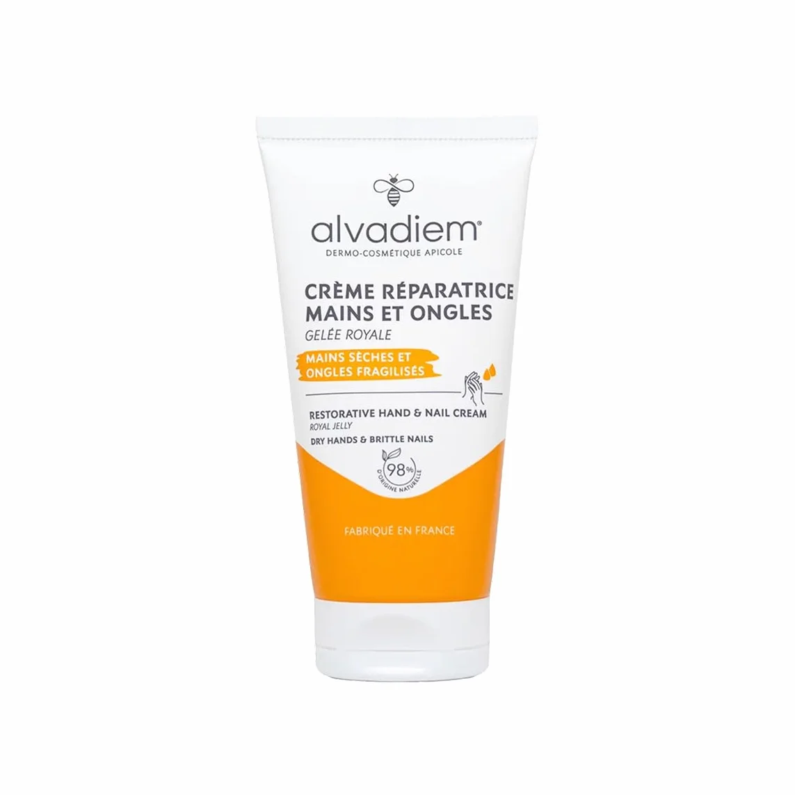 Alvadiem Crème Réparatrice Mains et Ongles Gelée Royale Bio 50 ml