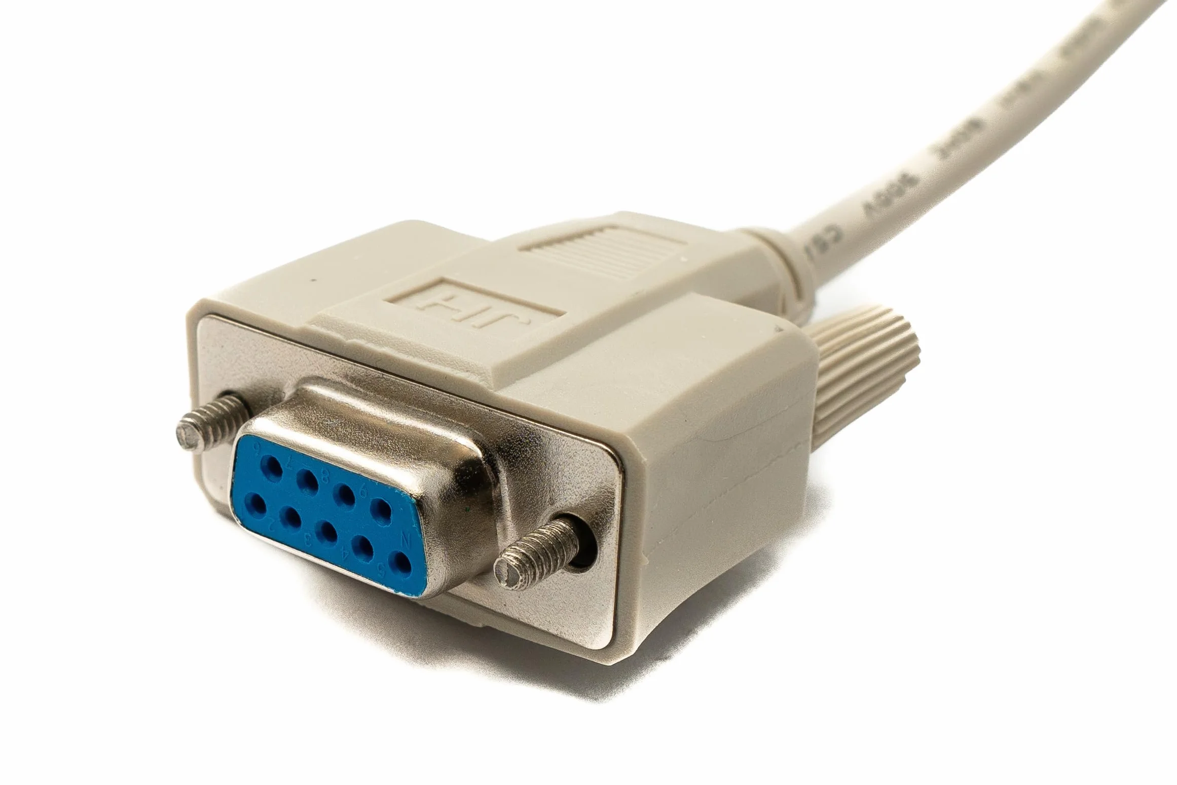 Câble null modem RS232 DB9 10 m 9 broches mâle vers femelle gris