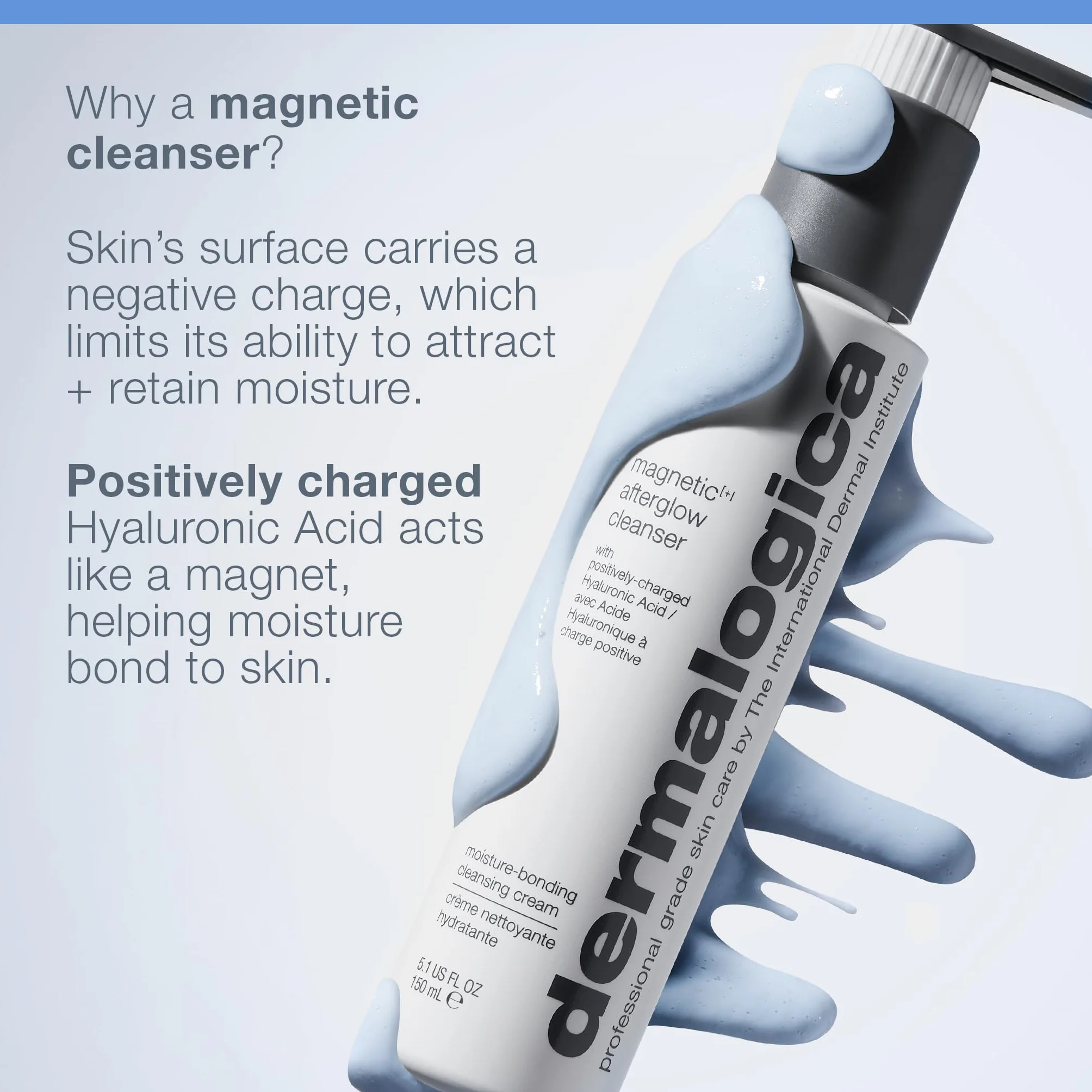 Dermalogica Magnetic Afterglow Cleanser Nettoyant crème hydratant acide hyaluronique