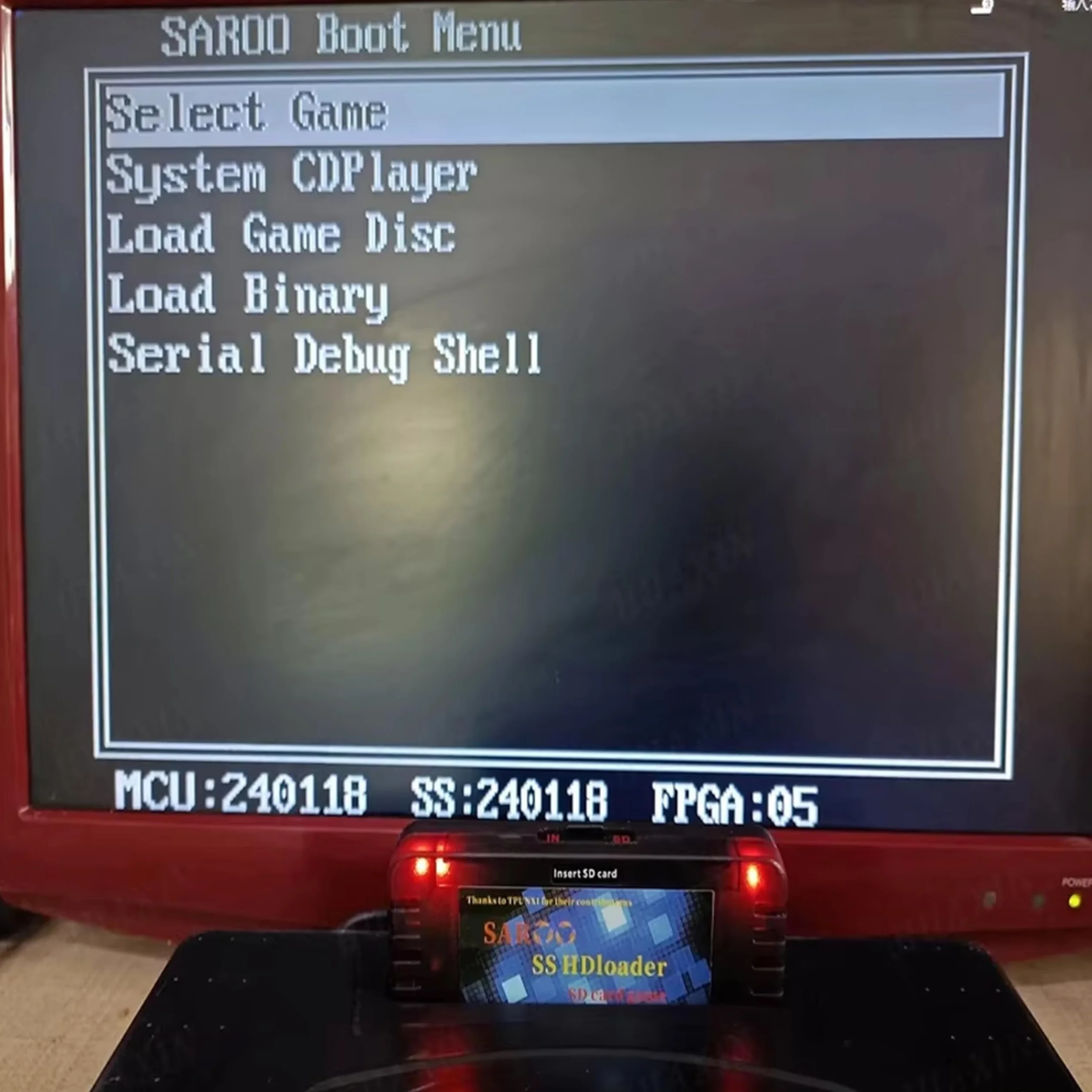 SAROO SS HDloader szybka karta do gier do Saturn kompatybilna z SD TF karta pamięci 32GB