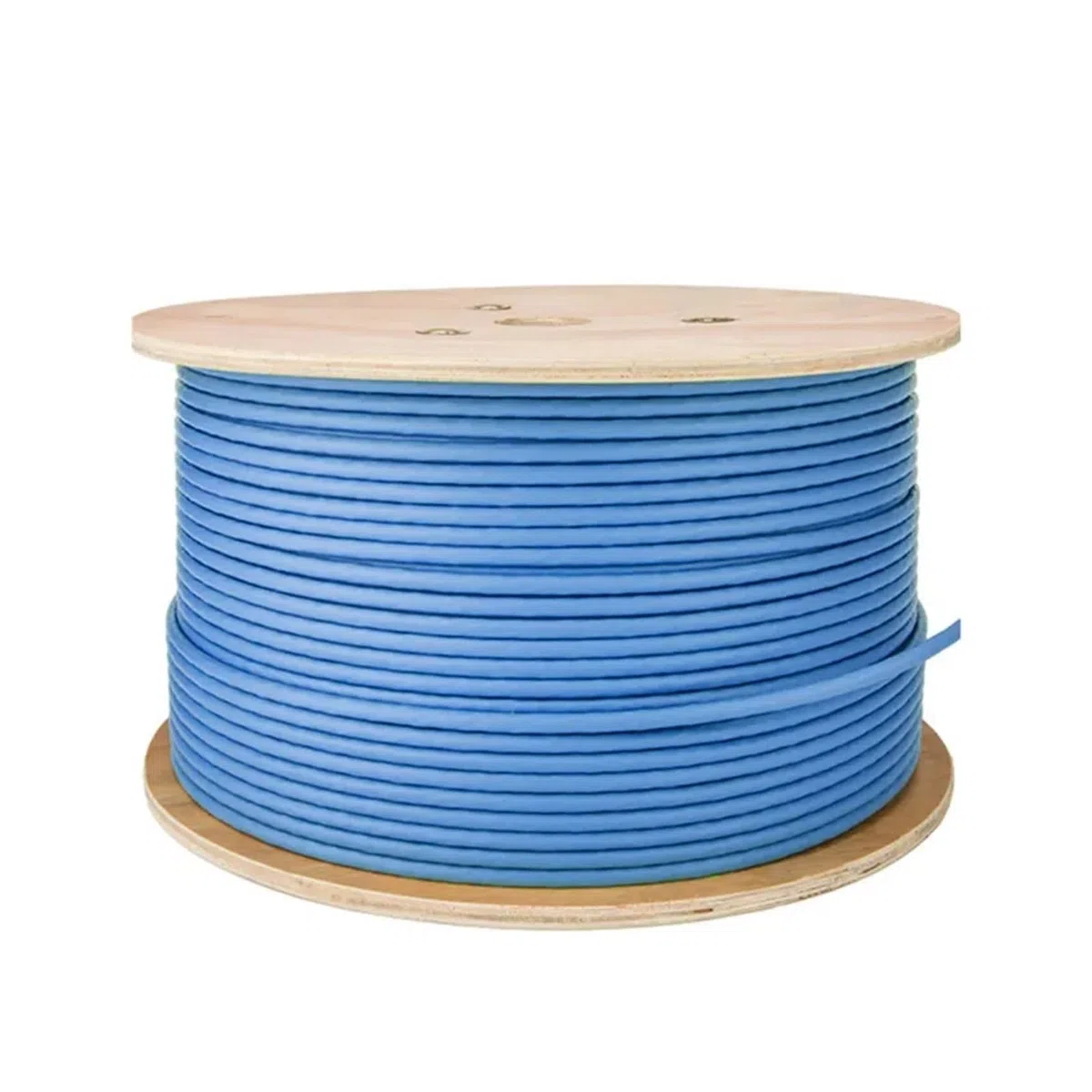Câble Ethernet LAN Cat 6A Installation RJ45 S/FTP Double Blindage cuivre Massif 23AWG 0.57mm LSZH 10G Fil réseau Internet Bleu (Size : 20M)