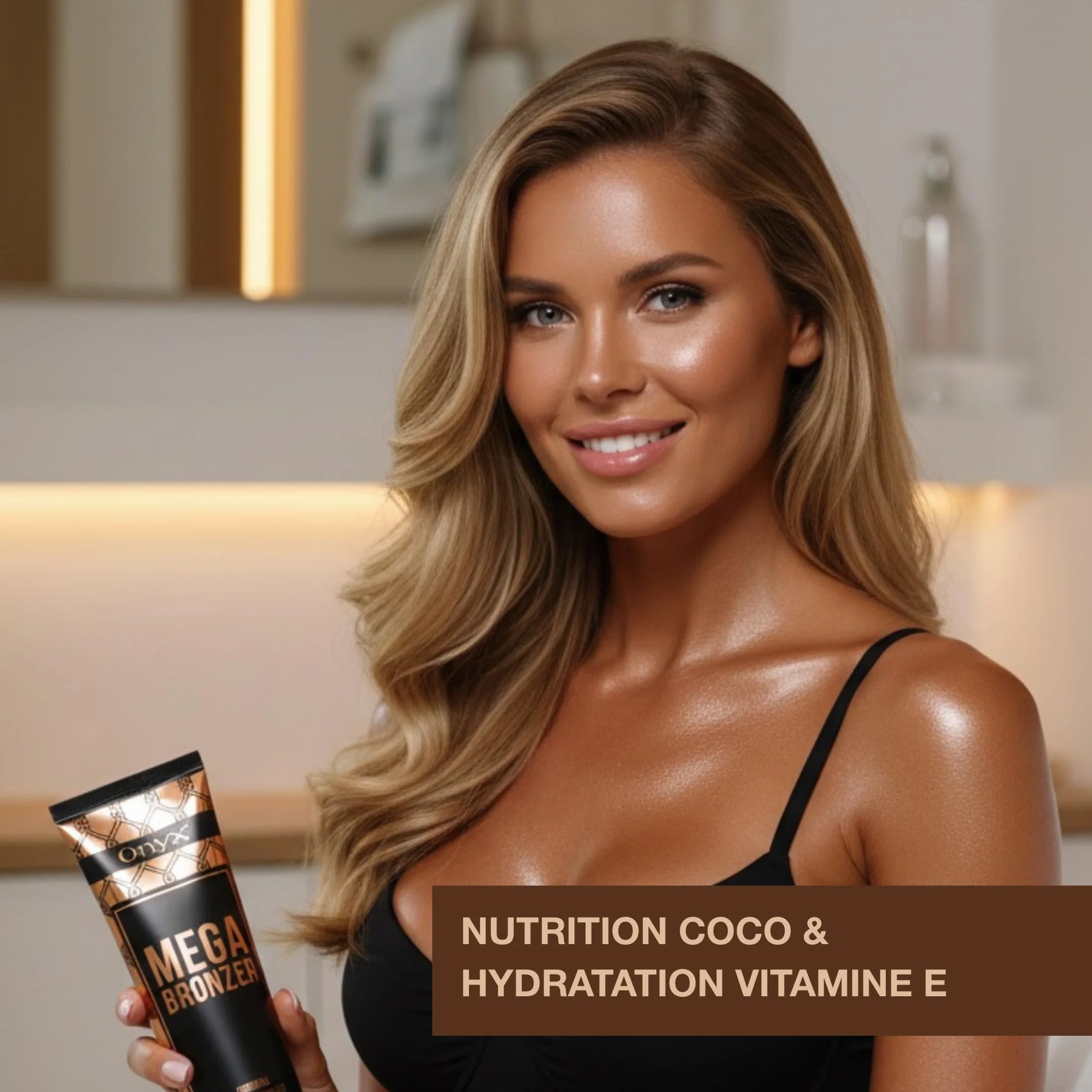Lotion Bronzante pour Cabine UV avec DHA & Érythrulose, Bronzage Intense et Foncé, 150 ml