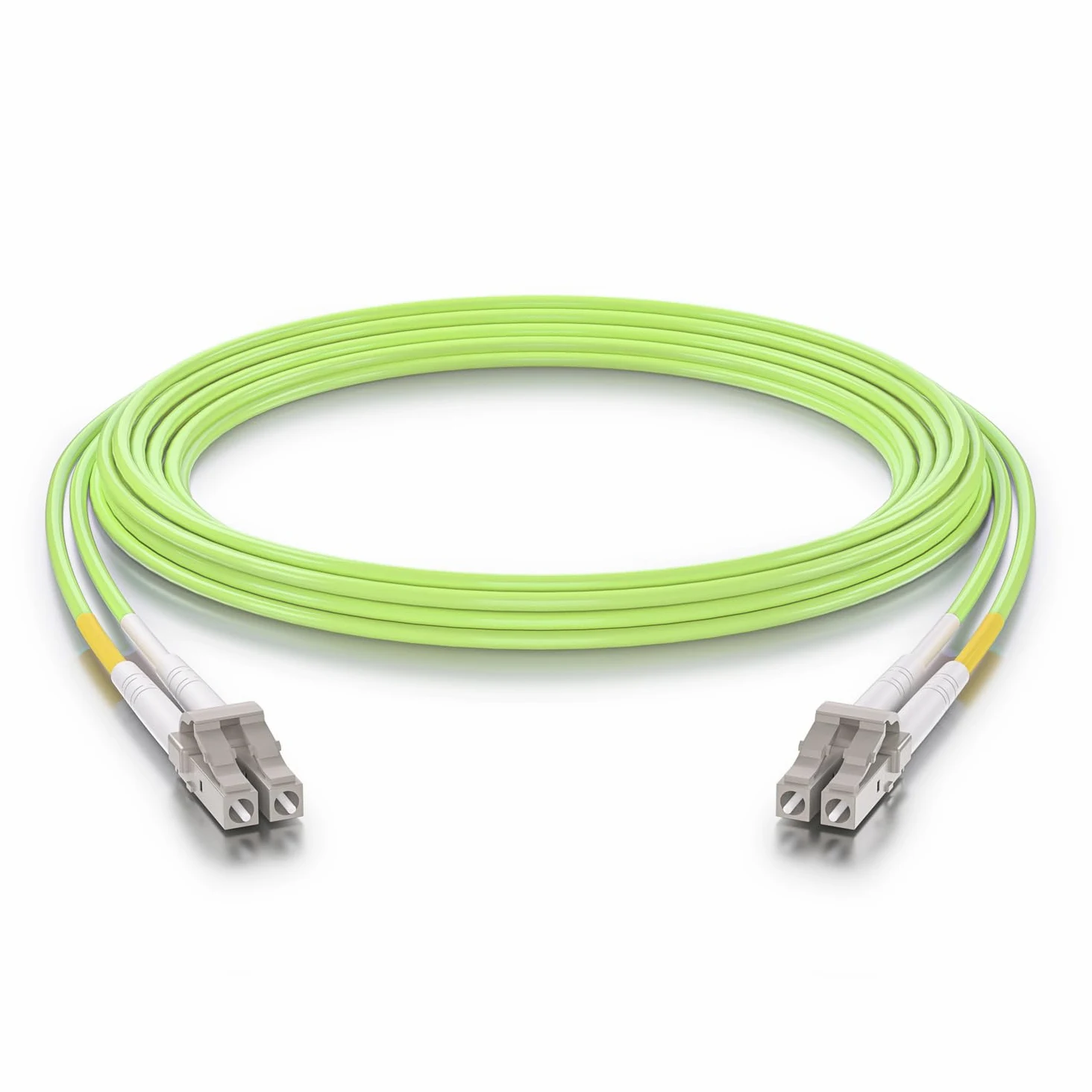 Câble de raccordement en fibre multimode OM5 LC vers LC, 1G/10G/40G/100G, technologie WDM, duplex LC-LC UPC, MMF 50/125um, 850 nm, LSZH, pour émetteur-récepteur SFP, réseaux fibreux, vert, 30 m