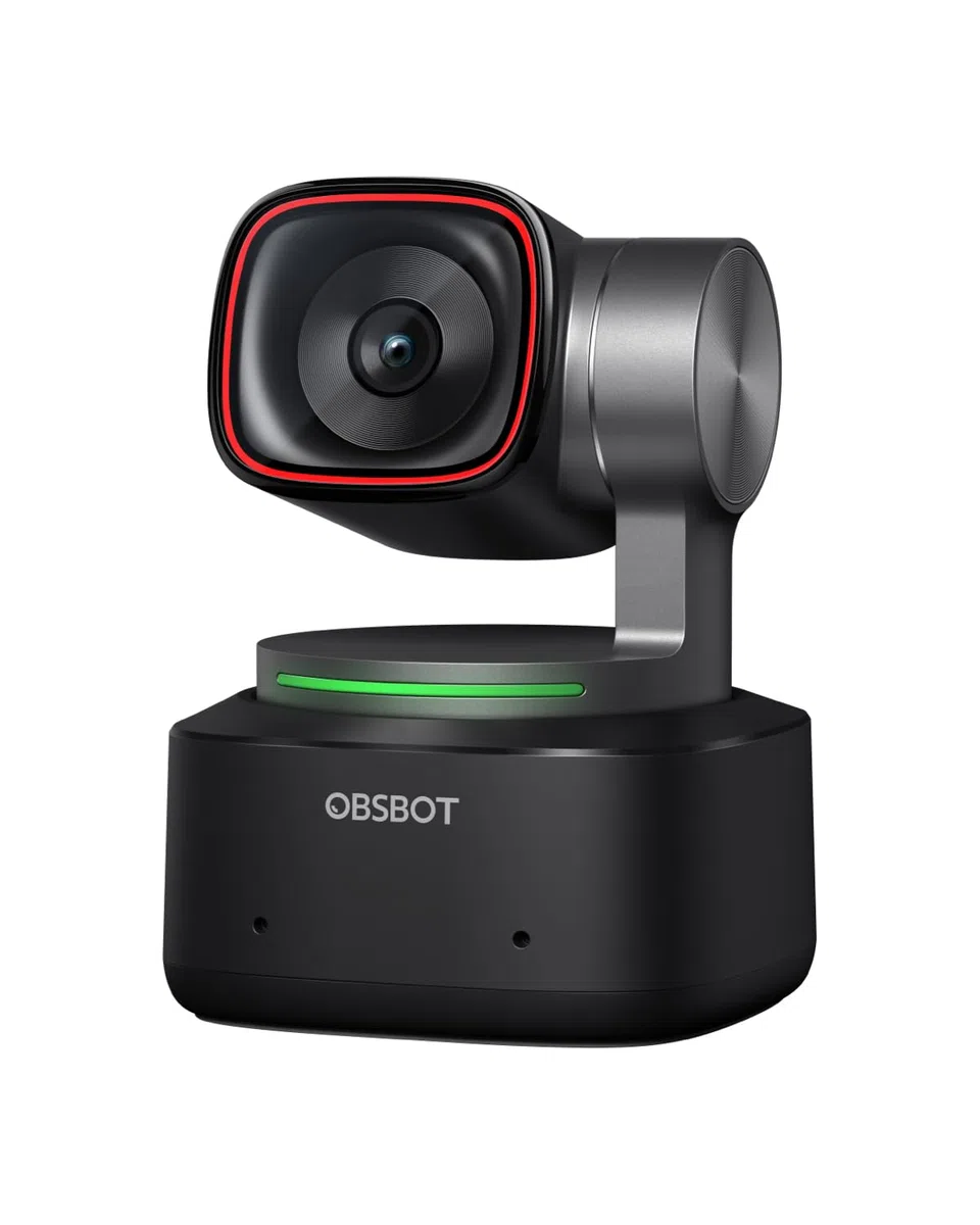 OBSBOT Tiny 2 Webcam 4K Commande Vocale PTZ, Suivi IA Multi-Mode, Autofocus