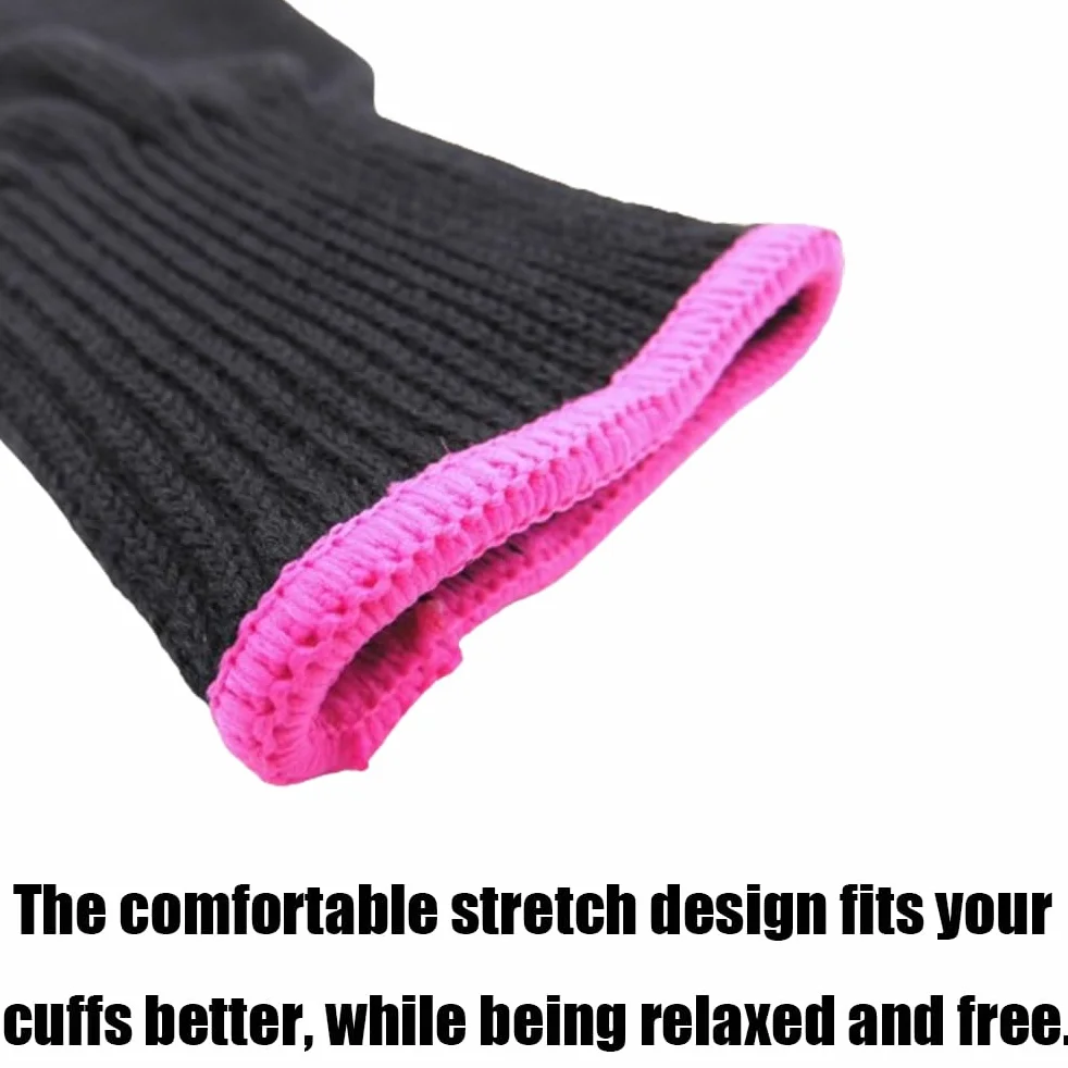 Gants professionnels résistants à la chaleur pour coiffure fers à friser lisser boucler