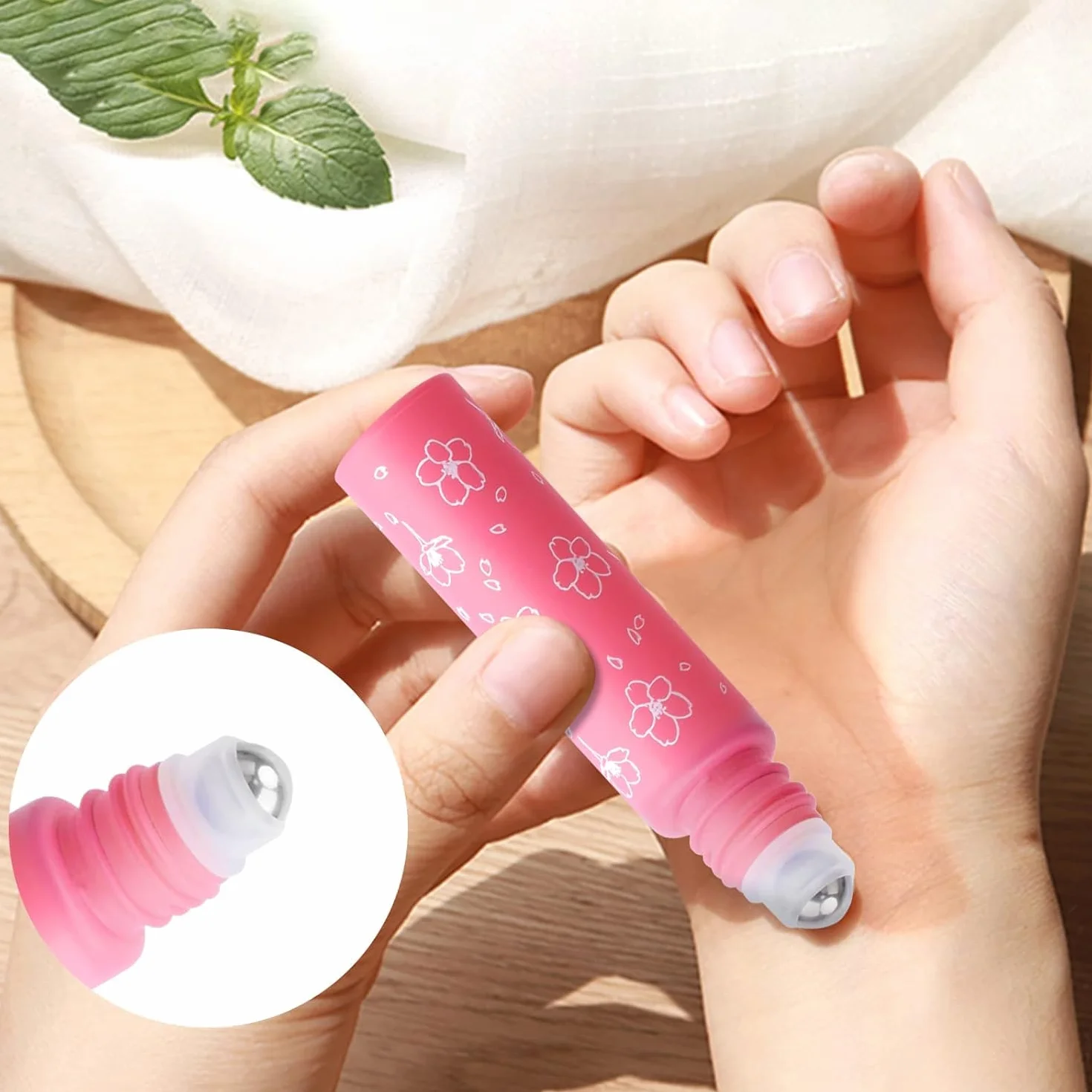 Bouteilles en Verre 10 ml pour Huiles Essentielles, Flacons Vide Rechargeable avec Compte-gouttes