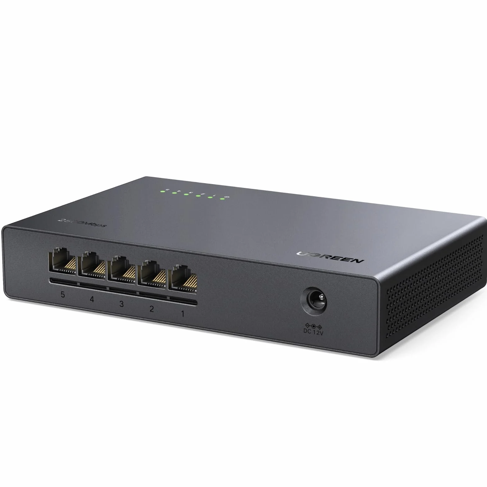 UGREEN Switch Ethernet 2,5G 5 Ports Hub RJ45 100/1000/2500Mbps