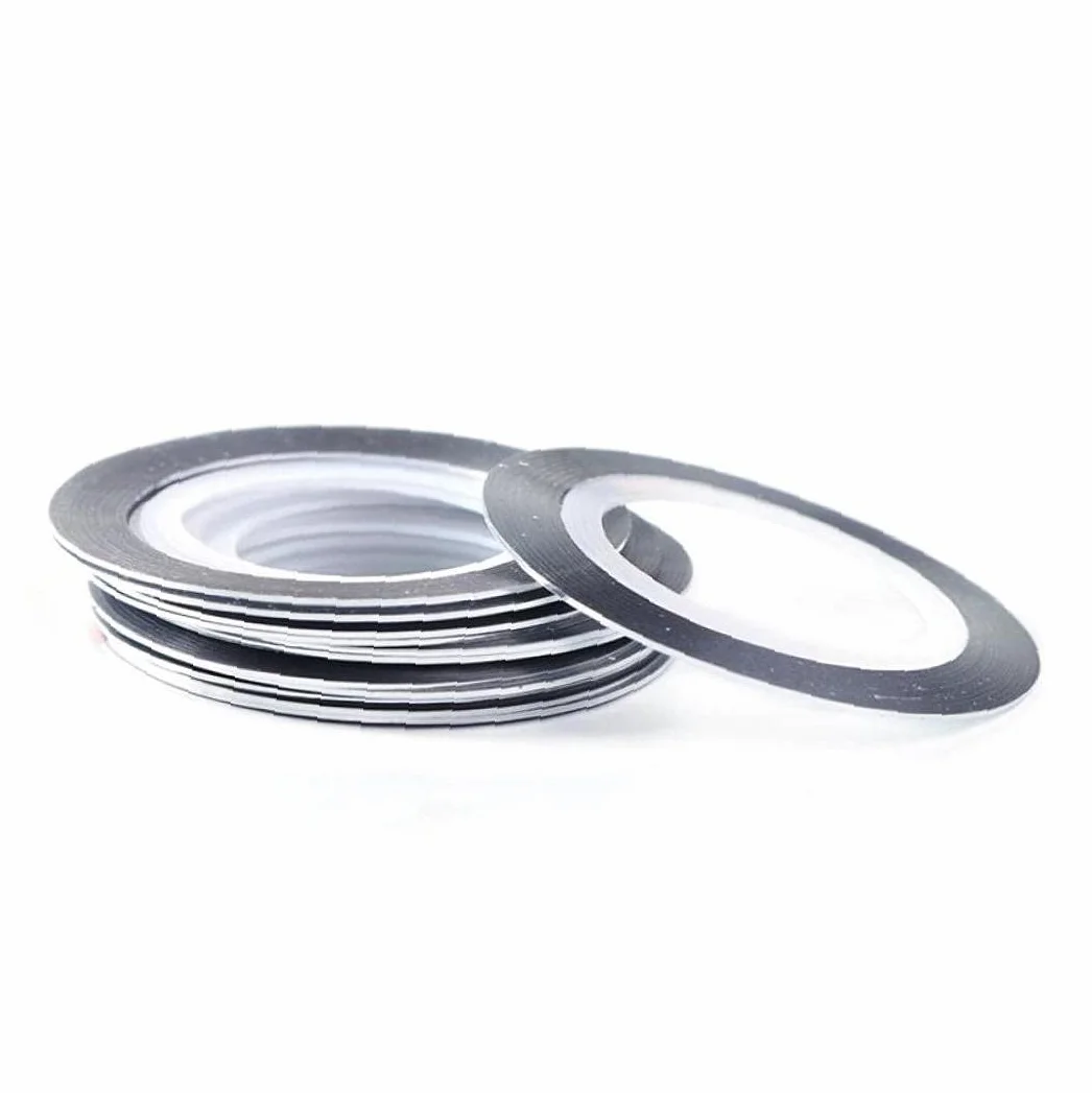 20 Rouleaux Bande Ruban Argenté Or Autocollants Vernis Ongles Foils Décoration Manucure Adhésif