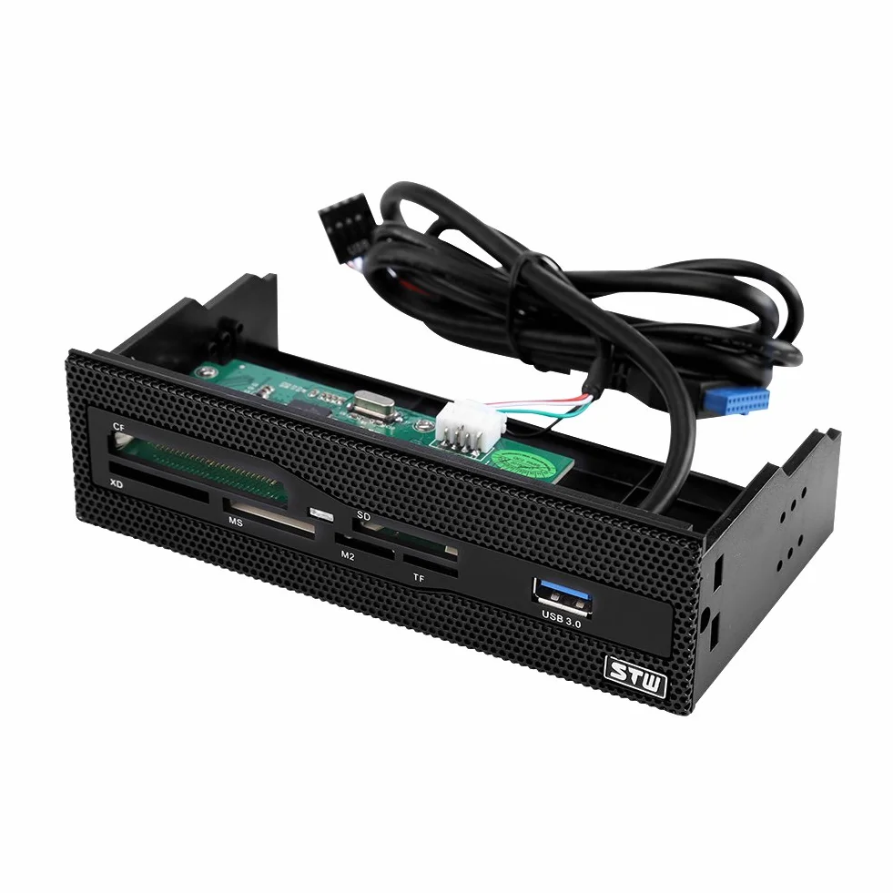 Lecteur de Carte Interne USB 3.0 6 emplacements pour PC Panneau Avant SD XD TF M2