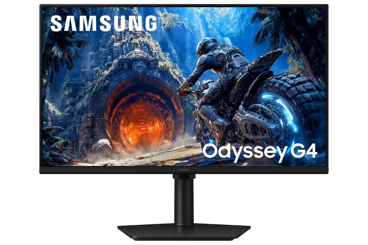 Samsung Écran Gaming Odyssey OLED G40H 27", Dalle Fast IPS, FHD 300Hz, 1ms, Luminosité Améliorée avec HDR10, Écran Plat, Pied Ajustable en Hauteur, Inclinable, Pivotable, HDMI 2.0, LS27HG402EUXEN