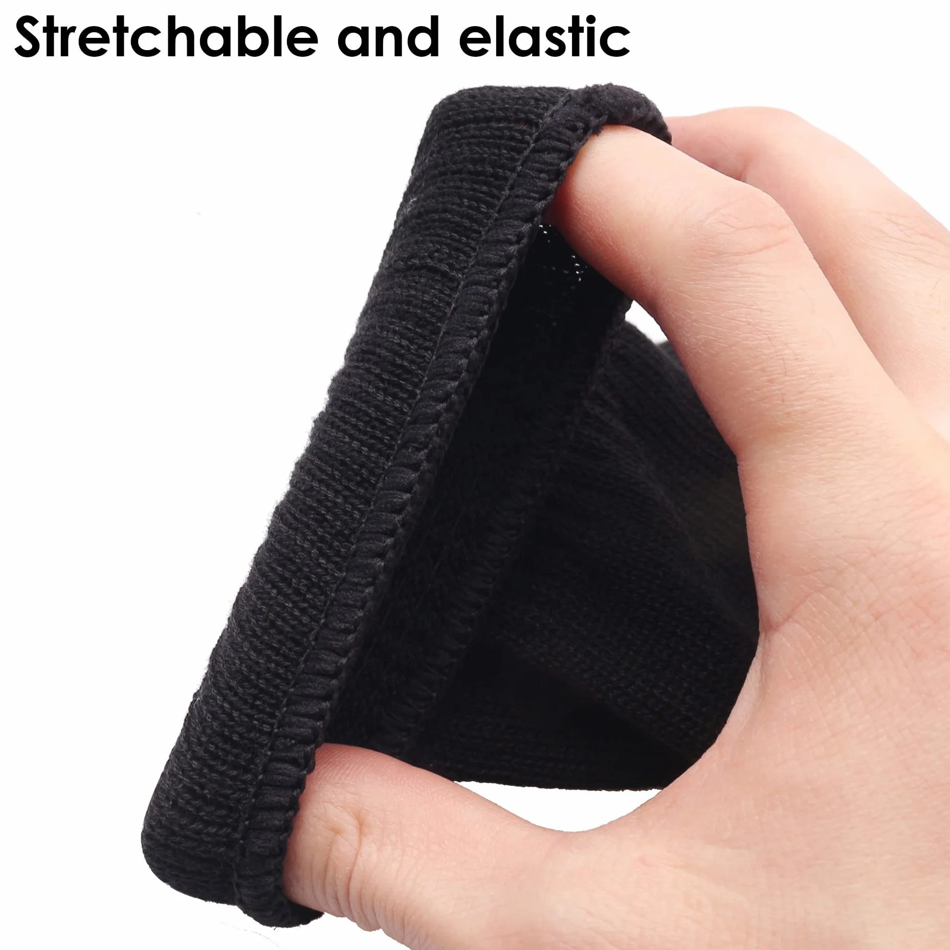 Yoosso Lot de 2 gants résistants à la chaleur, protection fer à friser, outil capillaire noir