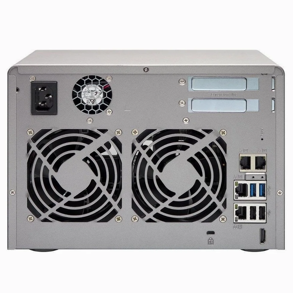 QNAP TVS-671-I3-4G - Serveur NAS de Stockage Unifié 6 Baies, Intel Core i3 3.5 GHz Dual Core, 4Go RAM Extensible, 4 Gbe LAN, HDMI, 10G-ready, 4K-ready, Châssis Vide